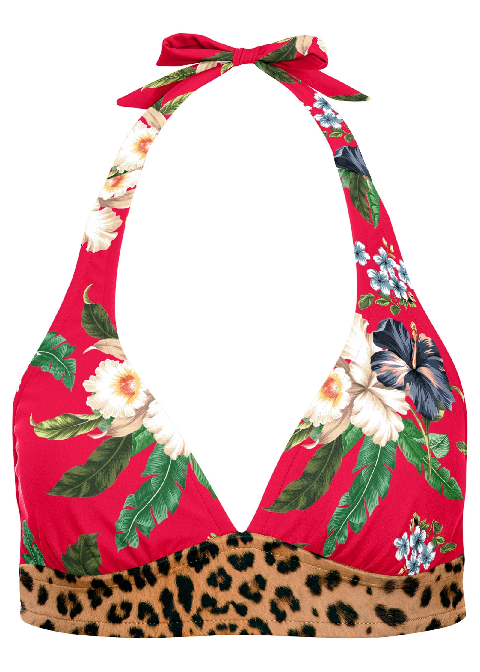 Anguilla Halter Bikini Top - Tula Floral - Image 3