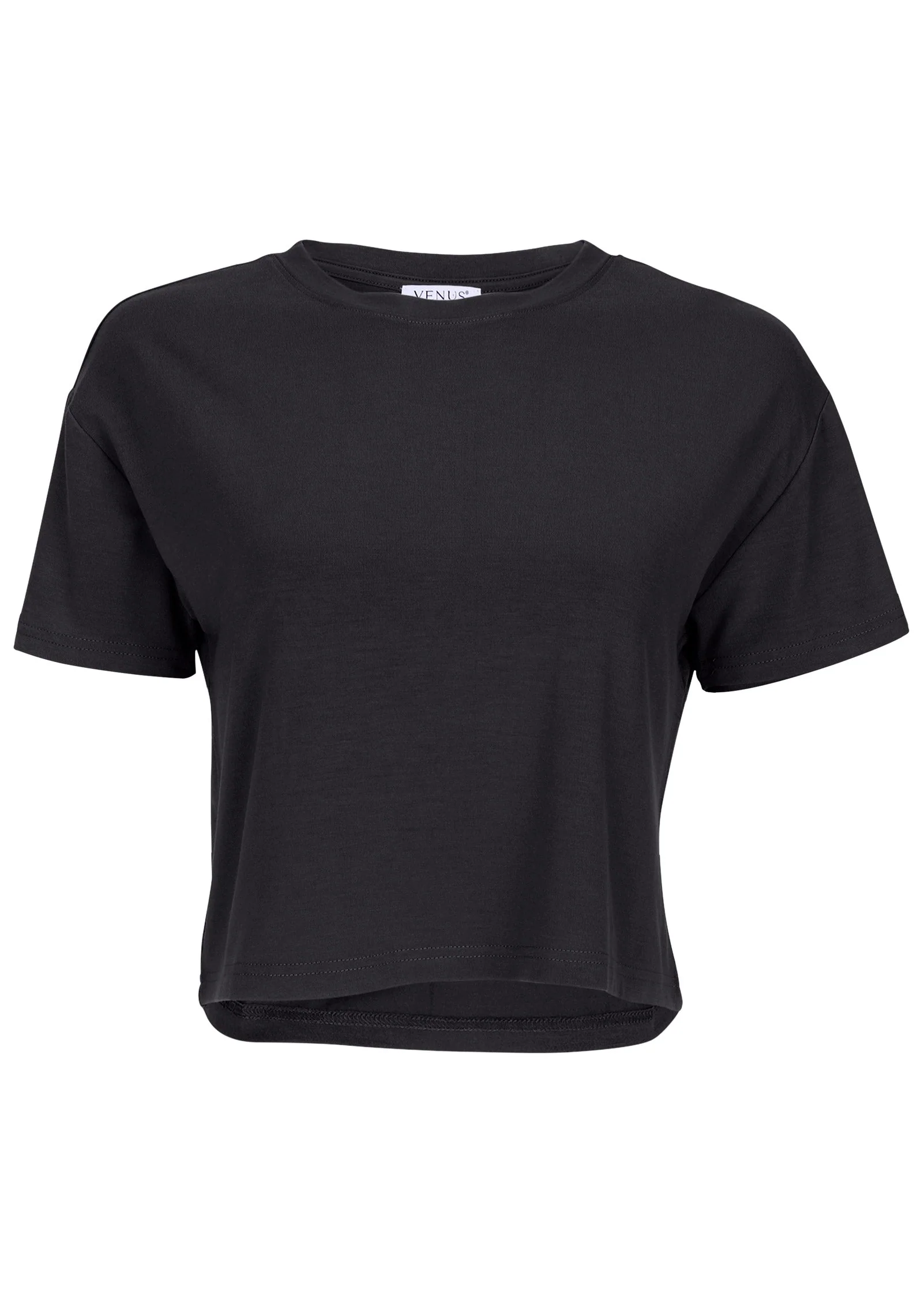 Crew Neck Tee - Jet Black - Image 4