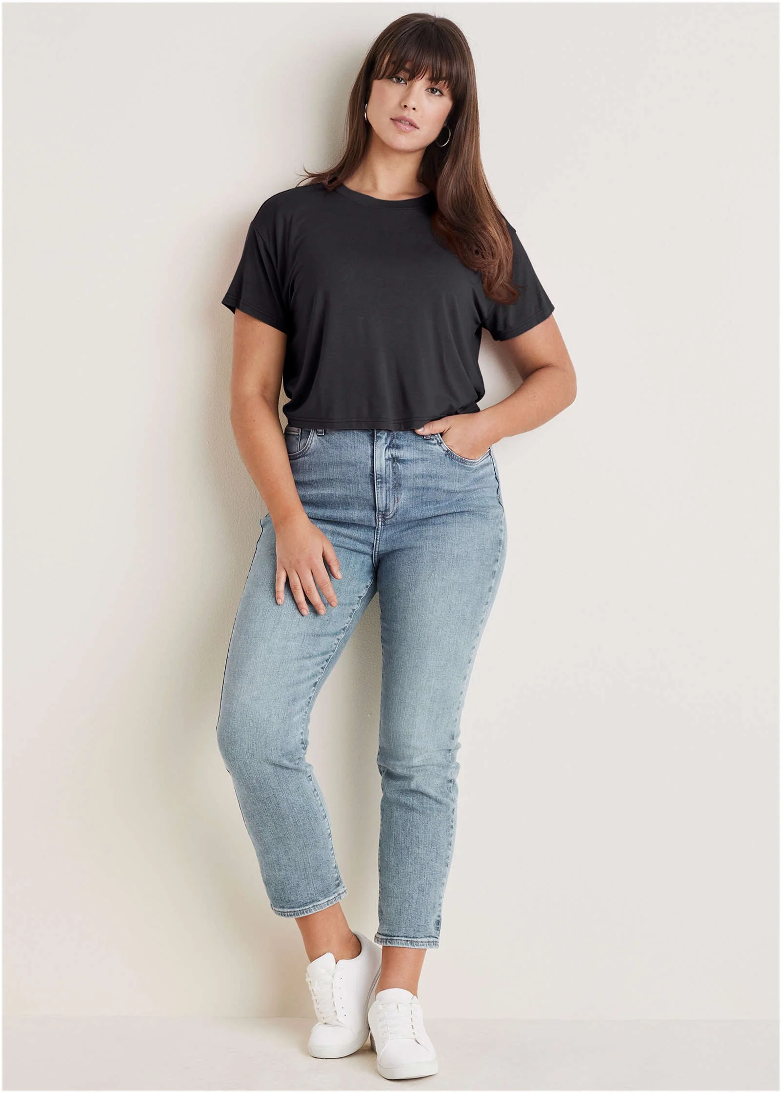 Crew Neck Tee - Jet Black - Image 7