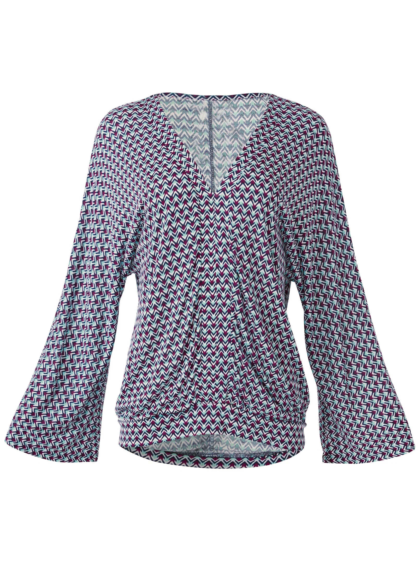 Banded Hem Top - Turquoise - Image 5