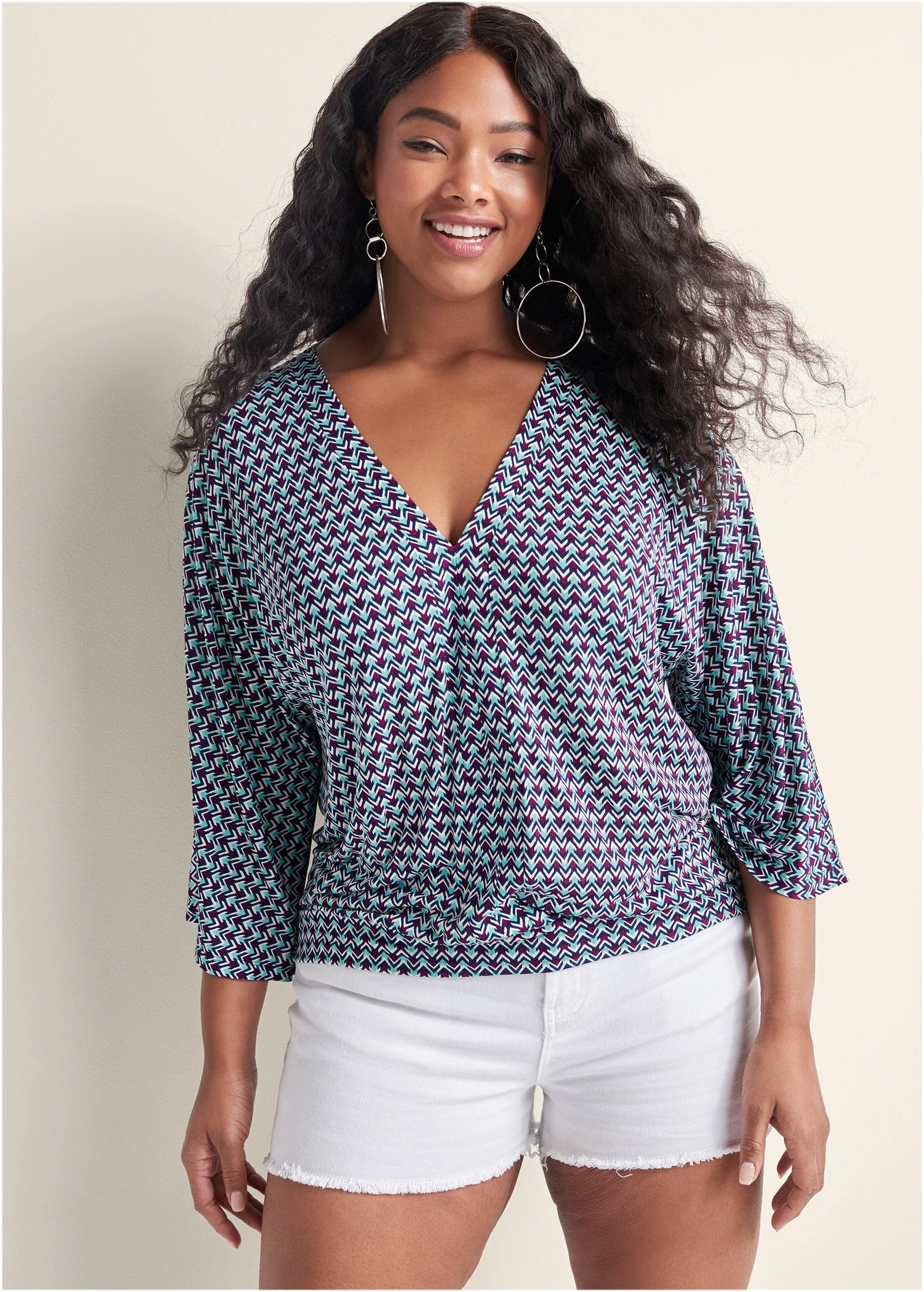 Banded Hem Top - Turquoise - Image 6