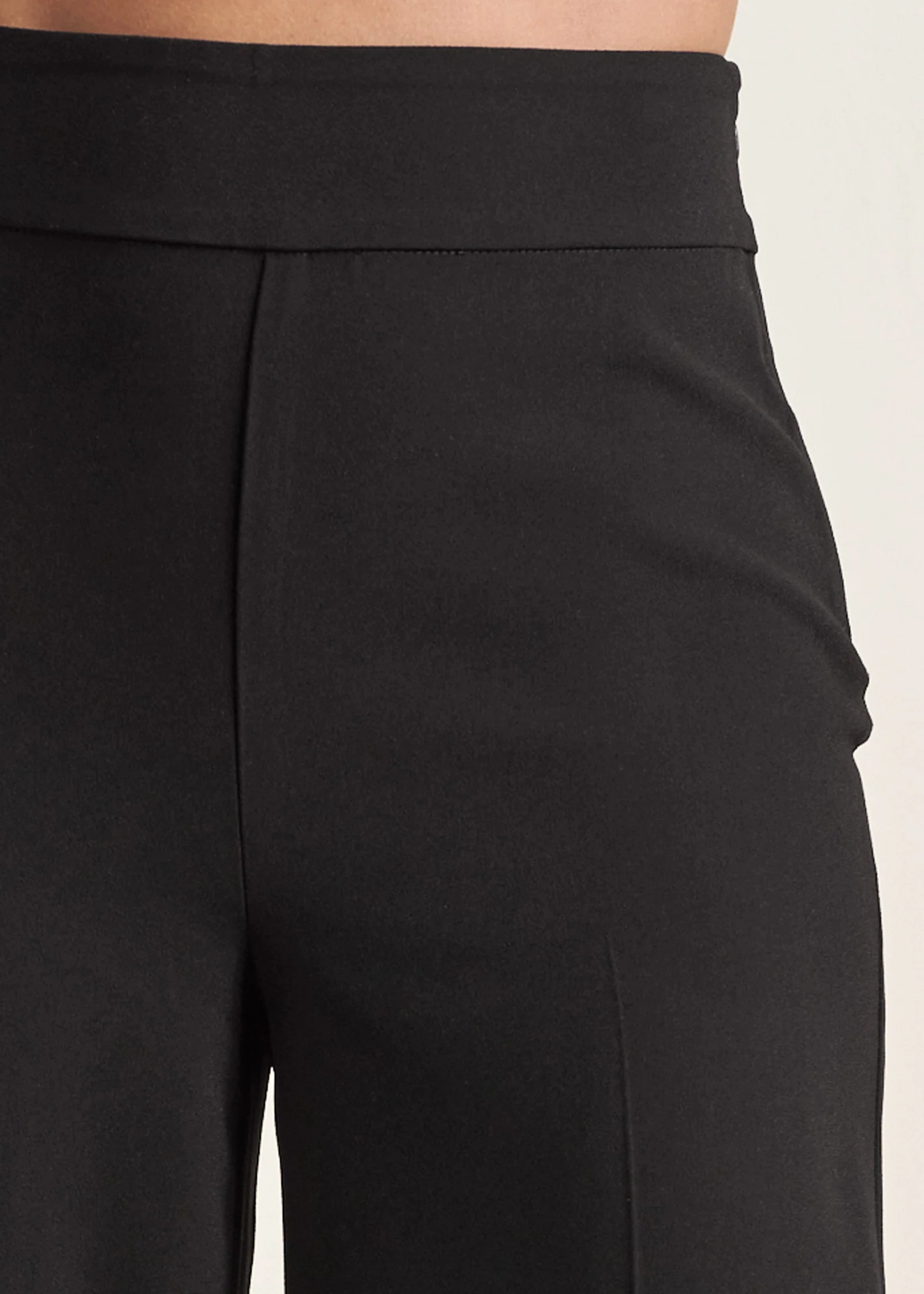 Crop Wide Leg Pants - Black - Image 5