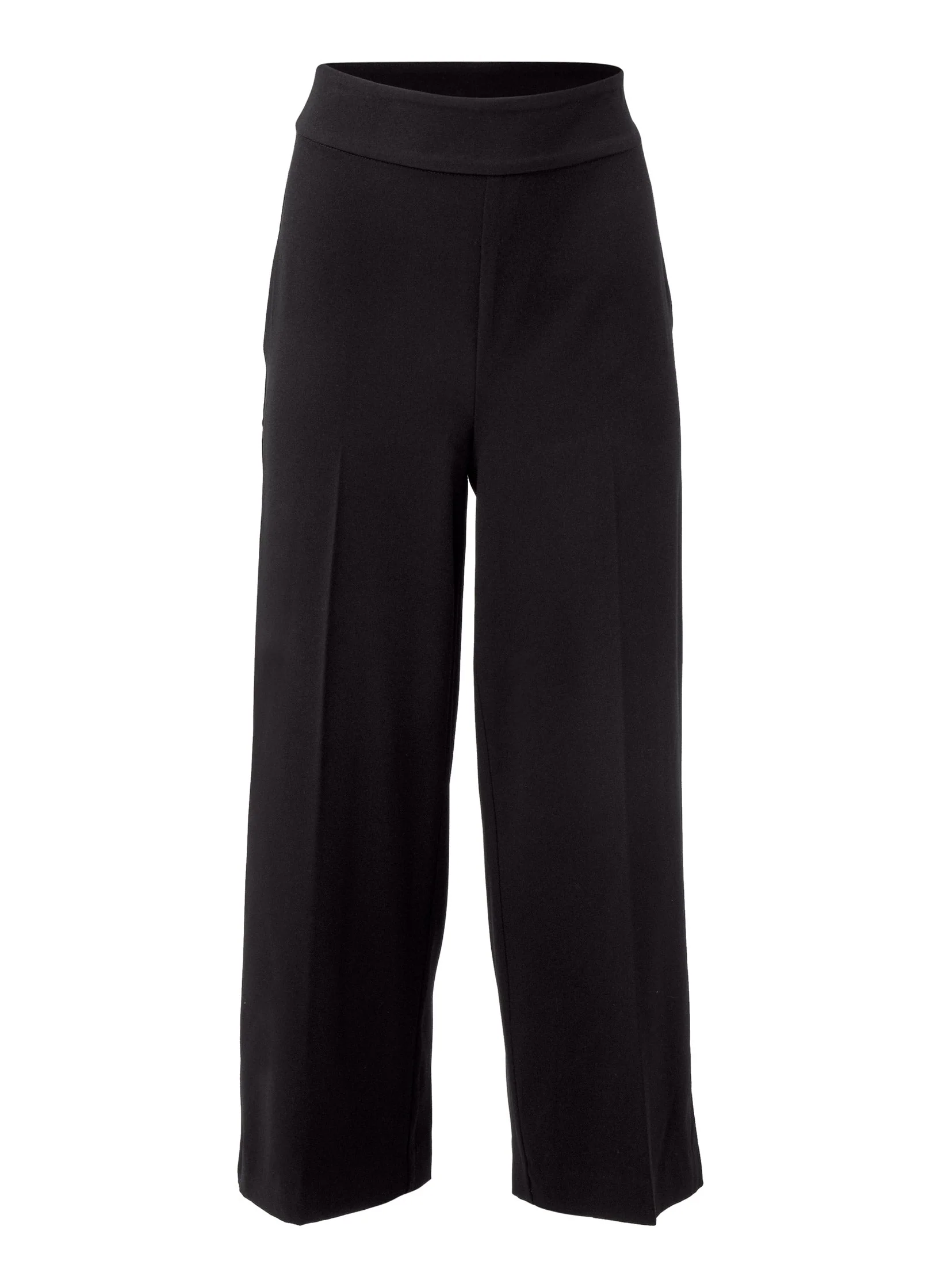 Crop Wide Leg Pants - Black - Image 7