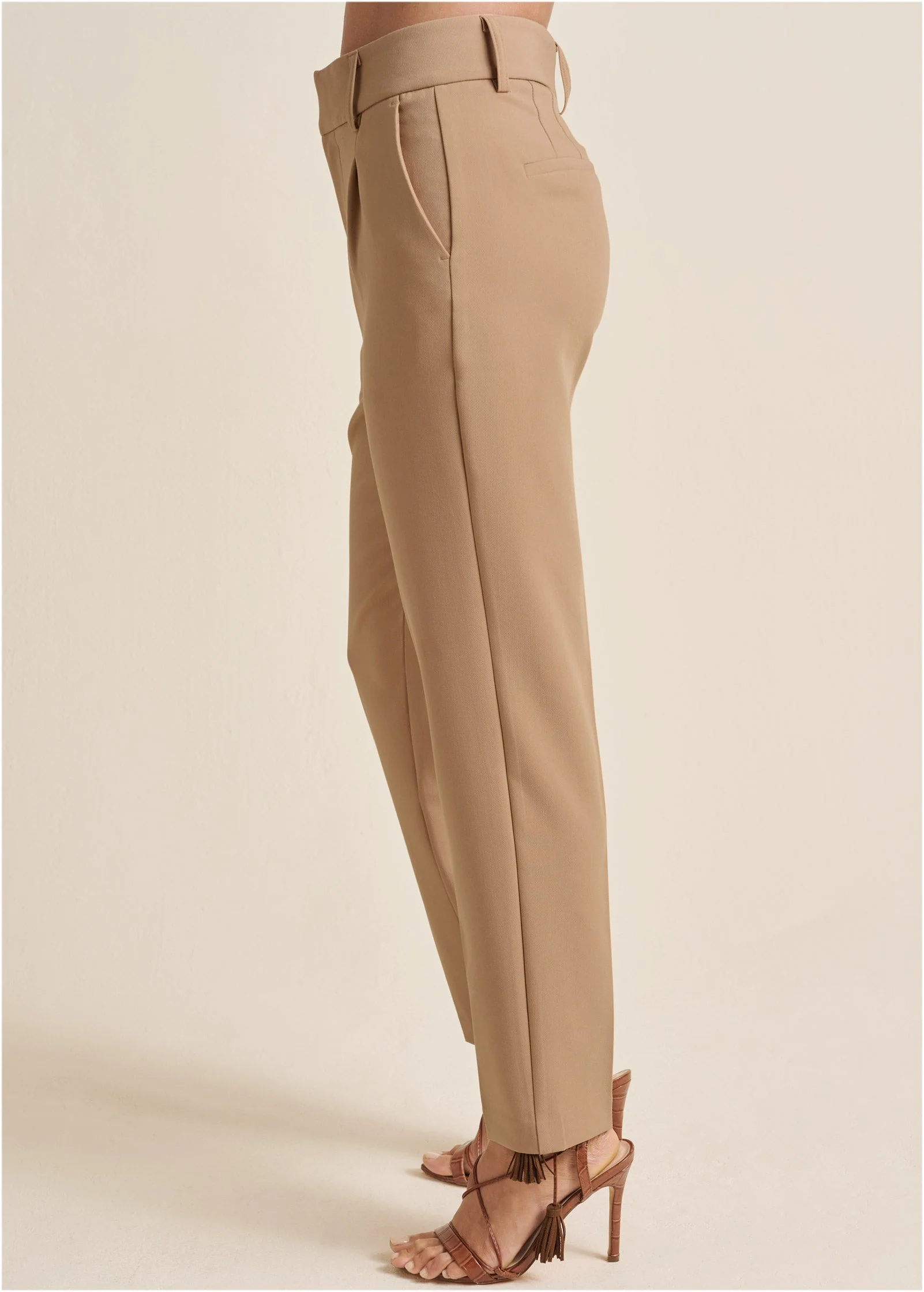 Tailored Suit Pants - Sand - Image 4