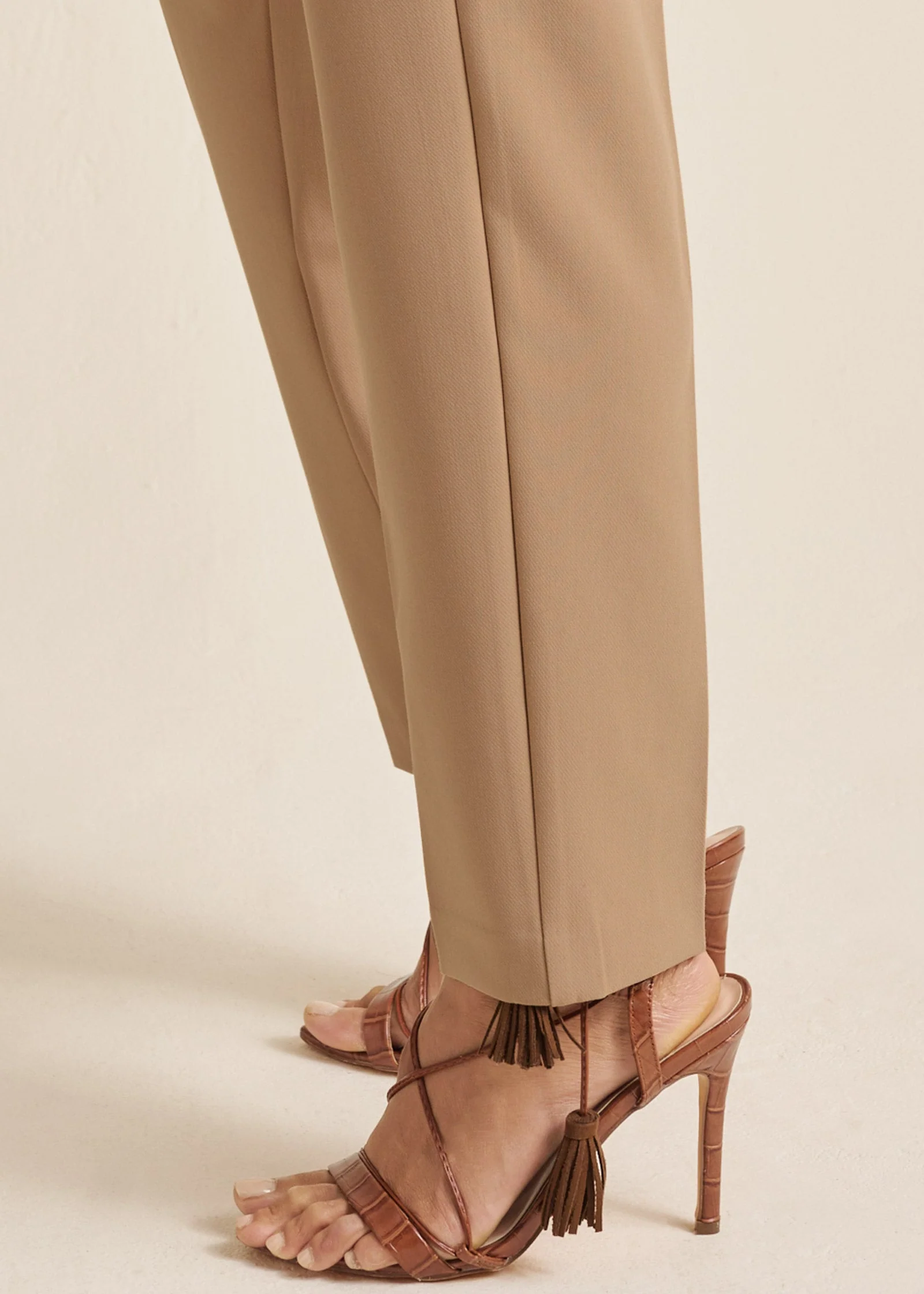 Tailored Suit Pants - Sand - Image 6