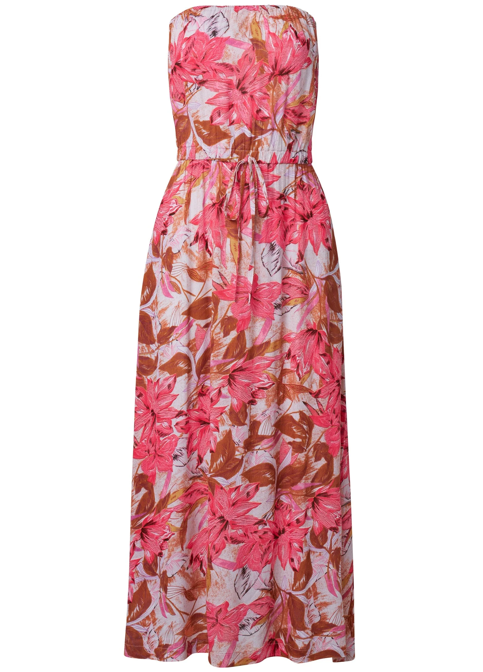 Strapless Maxi Dress - Pink Multi - Image 4