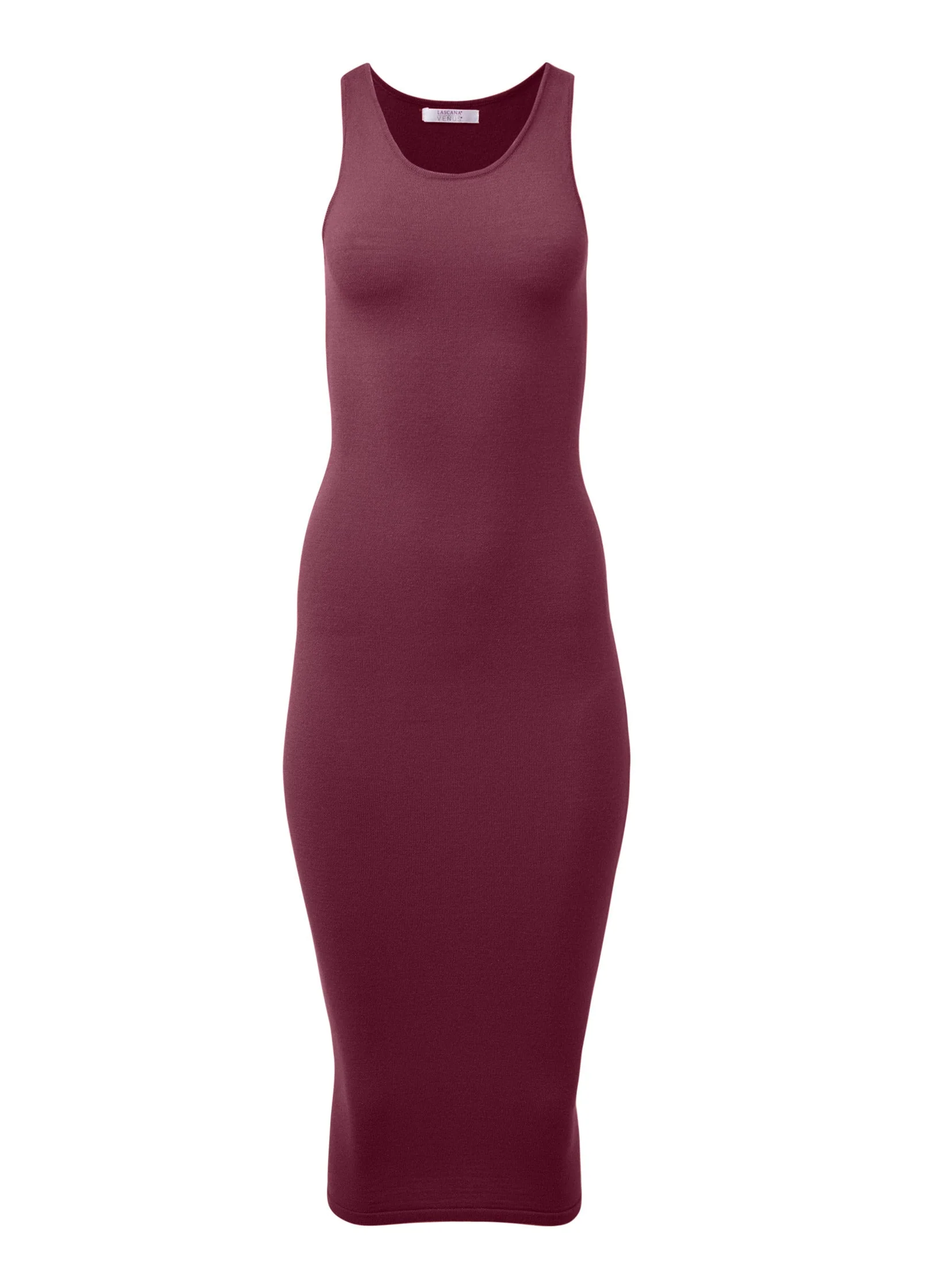 Midi Sweater Dress - Berry - Image 5