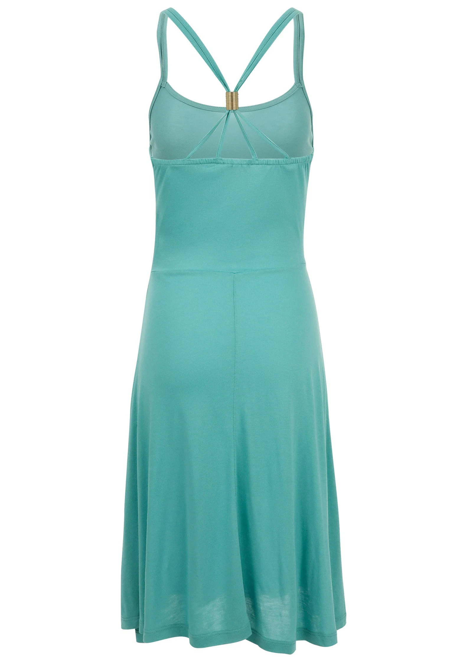 Strappy Back Dress - Blue - Image 5