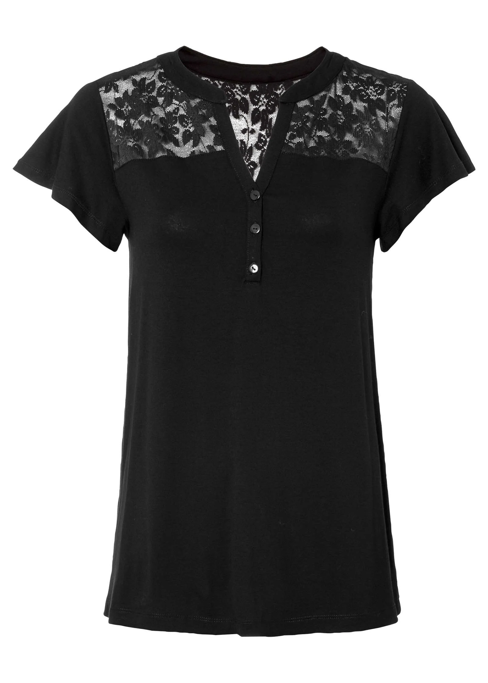 Henley Shirt - Black - Image 6