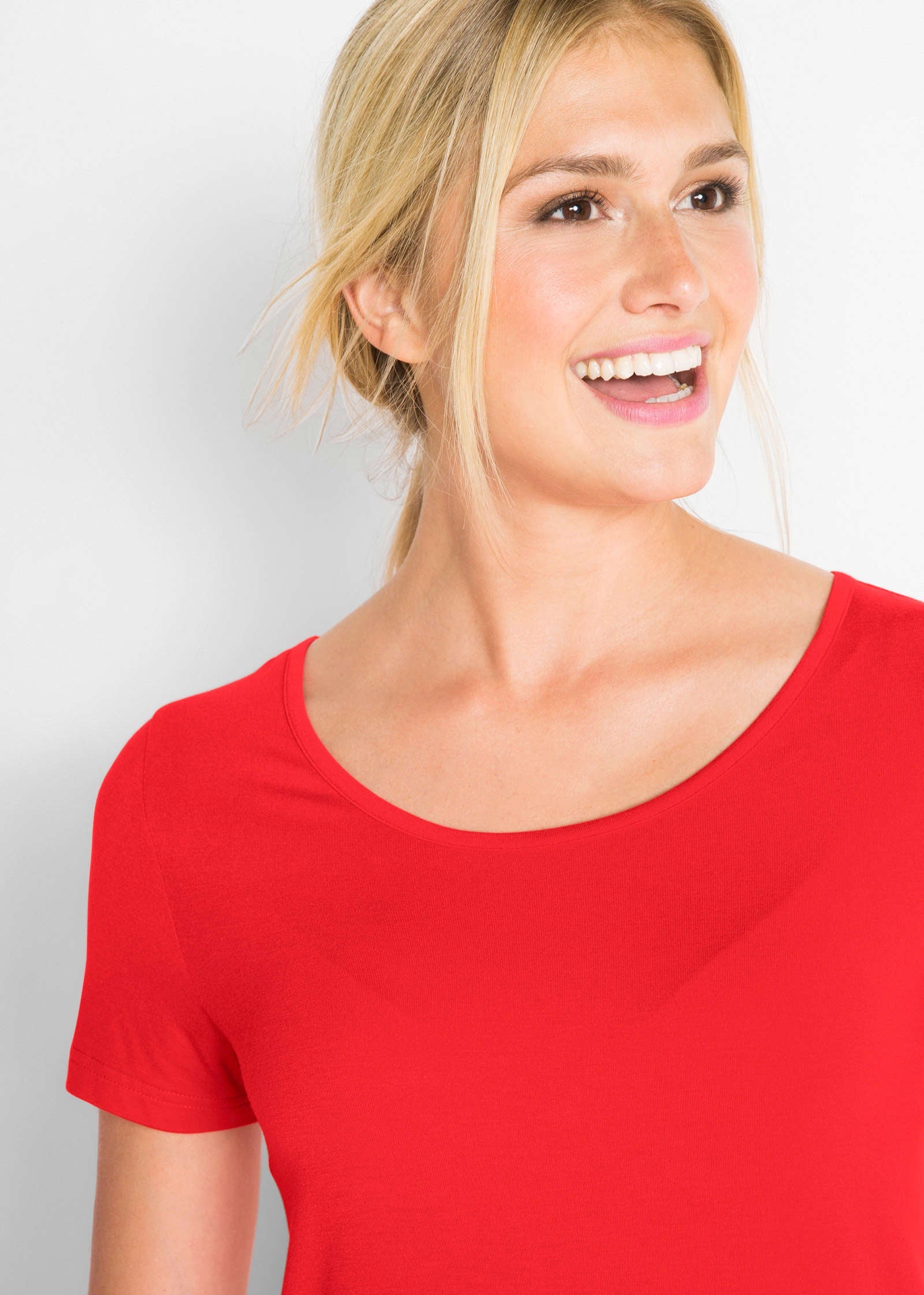 Longline T-Shirt - Strawberry Pink - Image 4