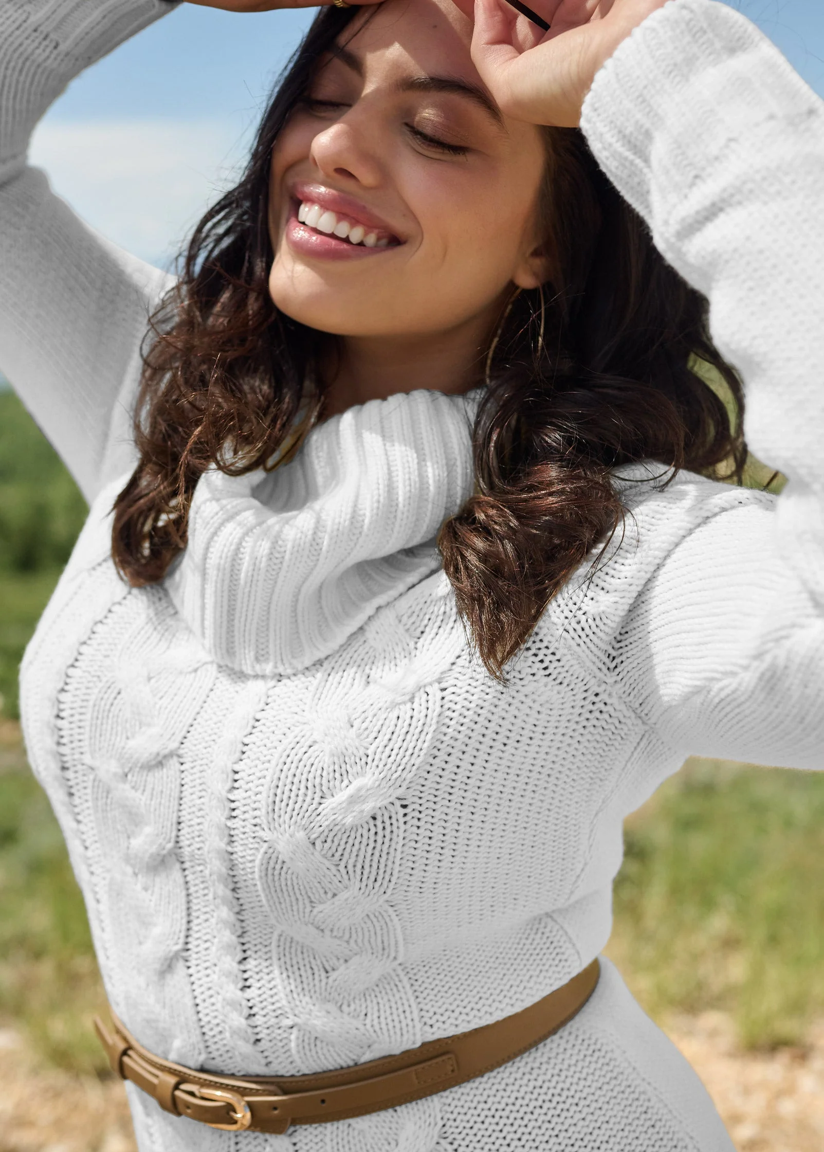 Cozy Sweater Dress - Cloud Dancer - Image 18