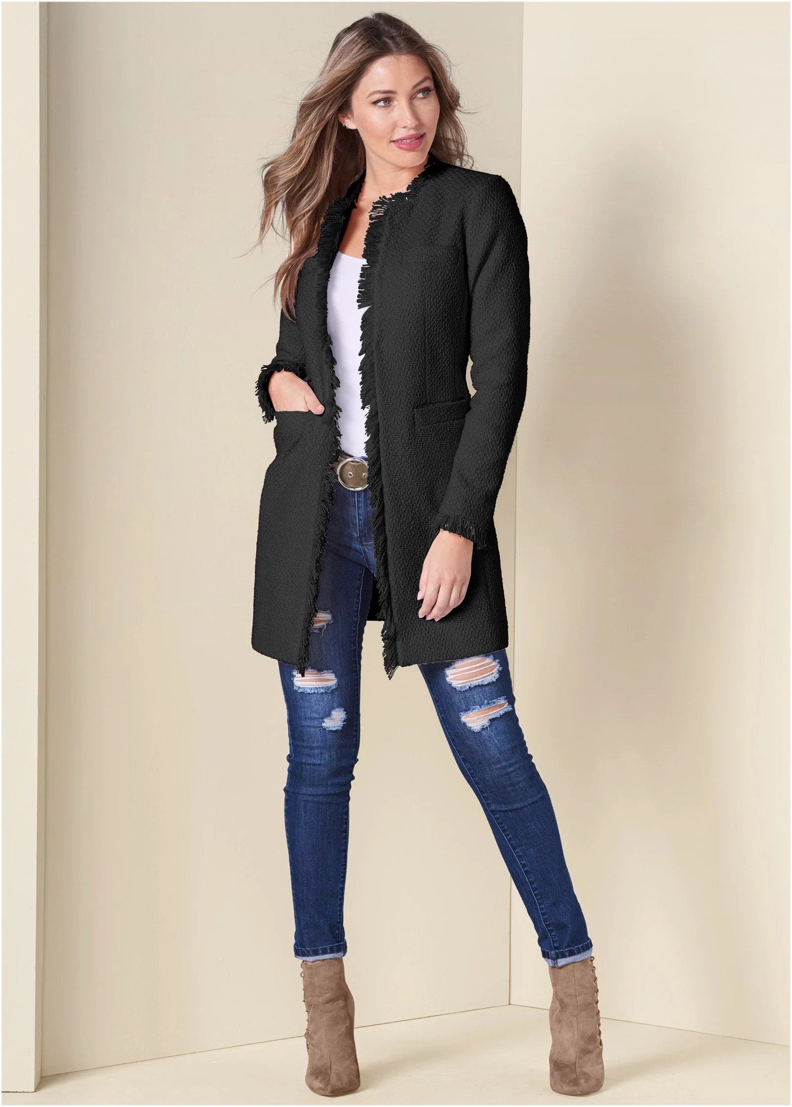 Tweed Jacket - Black