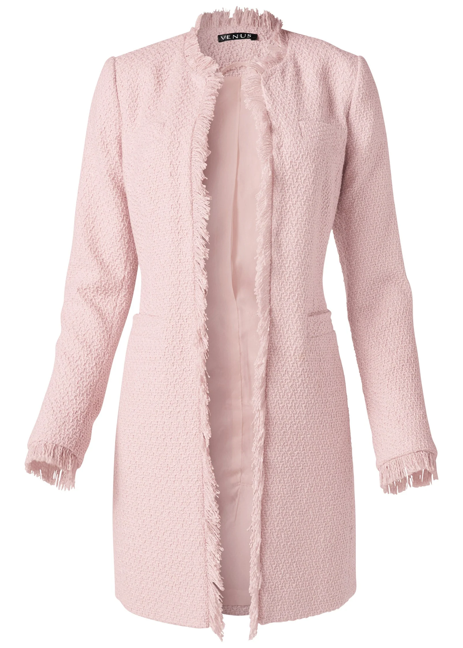 Tweed Jacket - Light Pink - Image 4