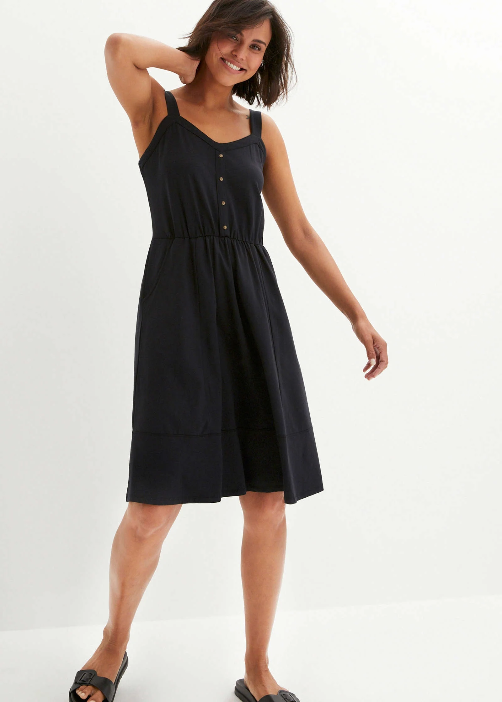 Jersey Sun Dress - Black