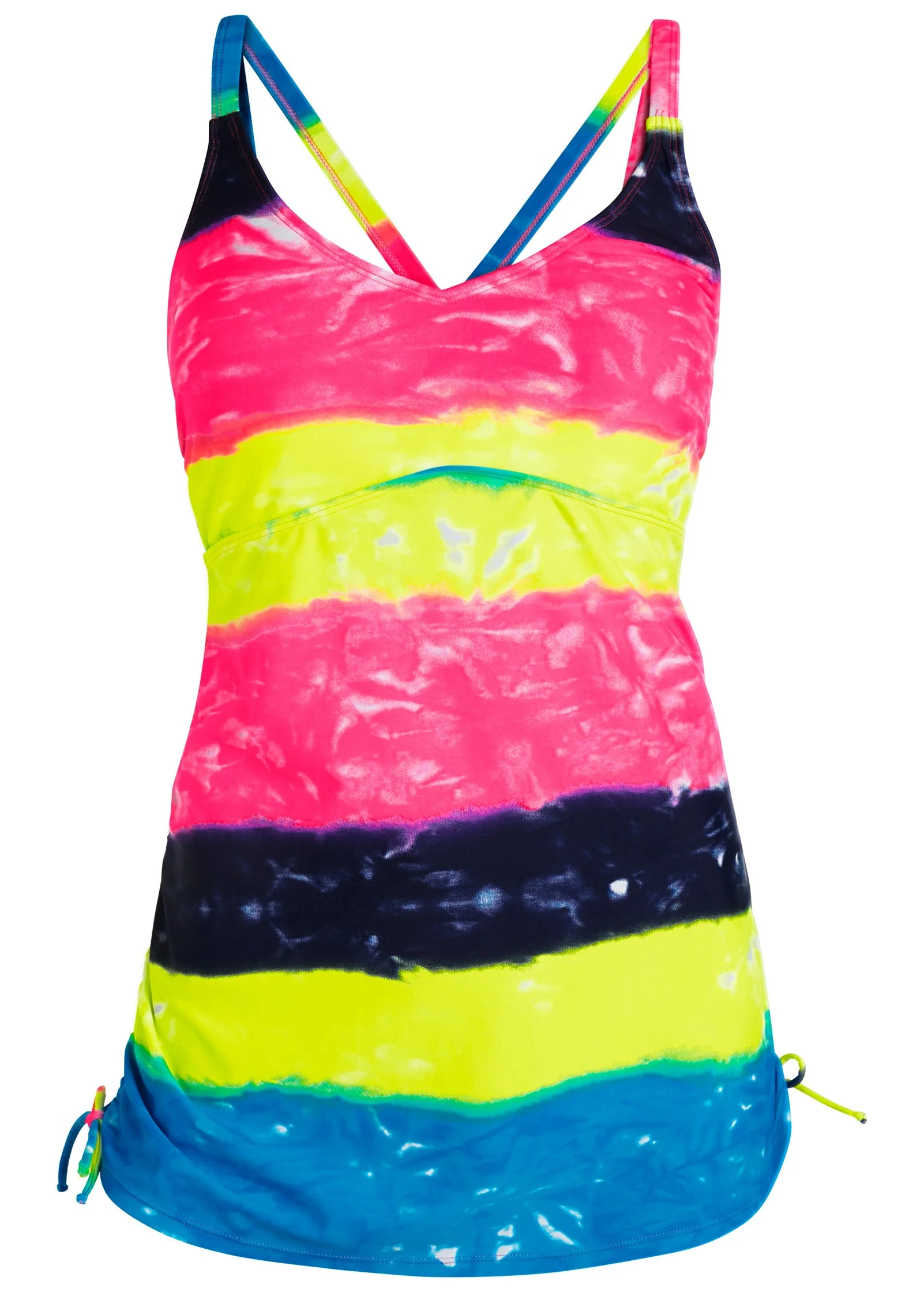 Adjustable Long Tankini Top - Sunshine Kiss - Image 2