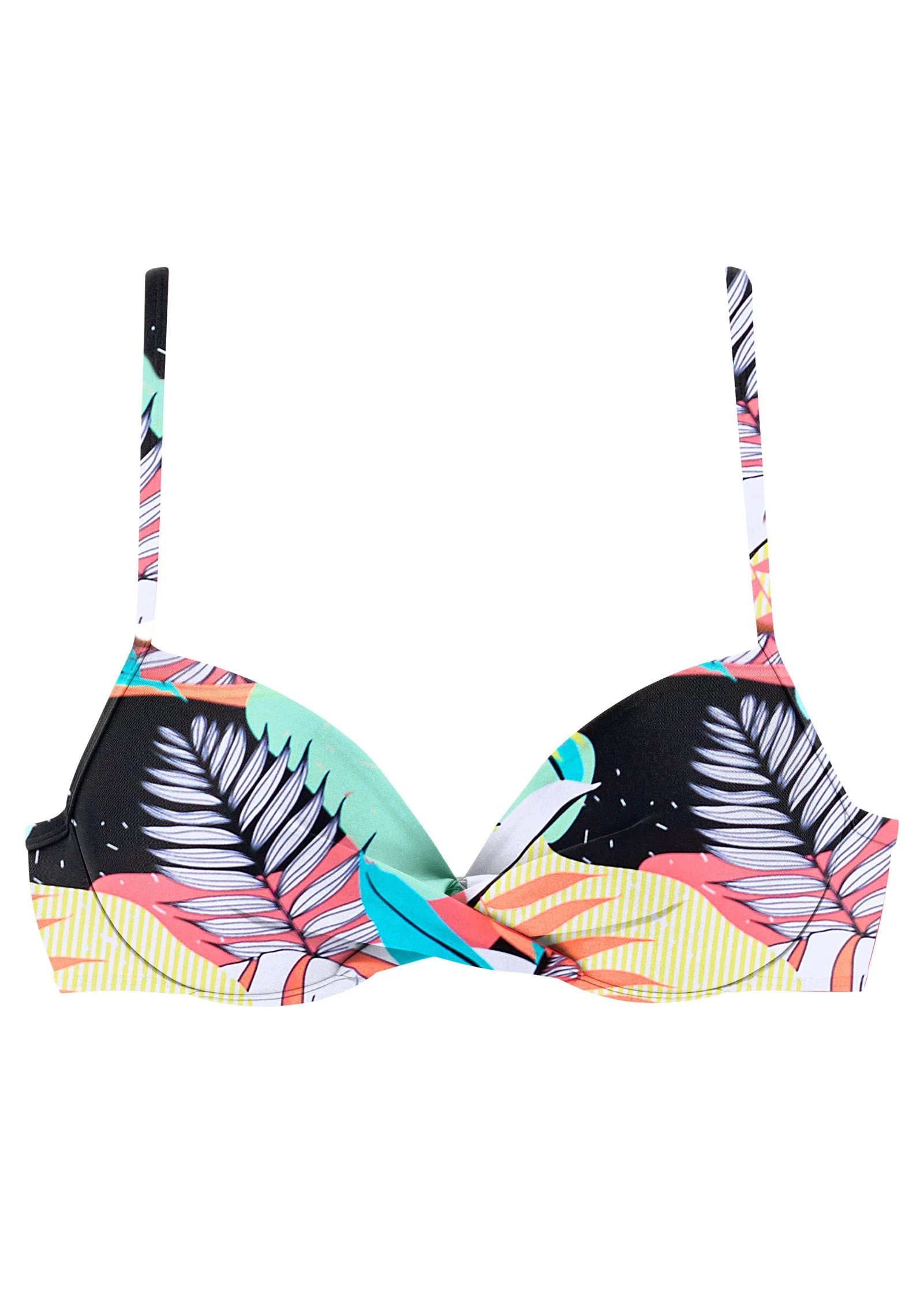 Textured Push-Up Bikini Top - Tribal Tropics - Image 2