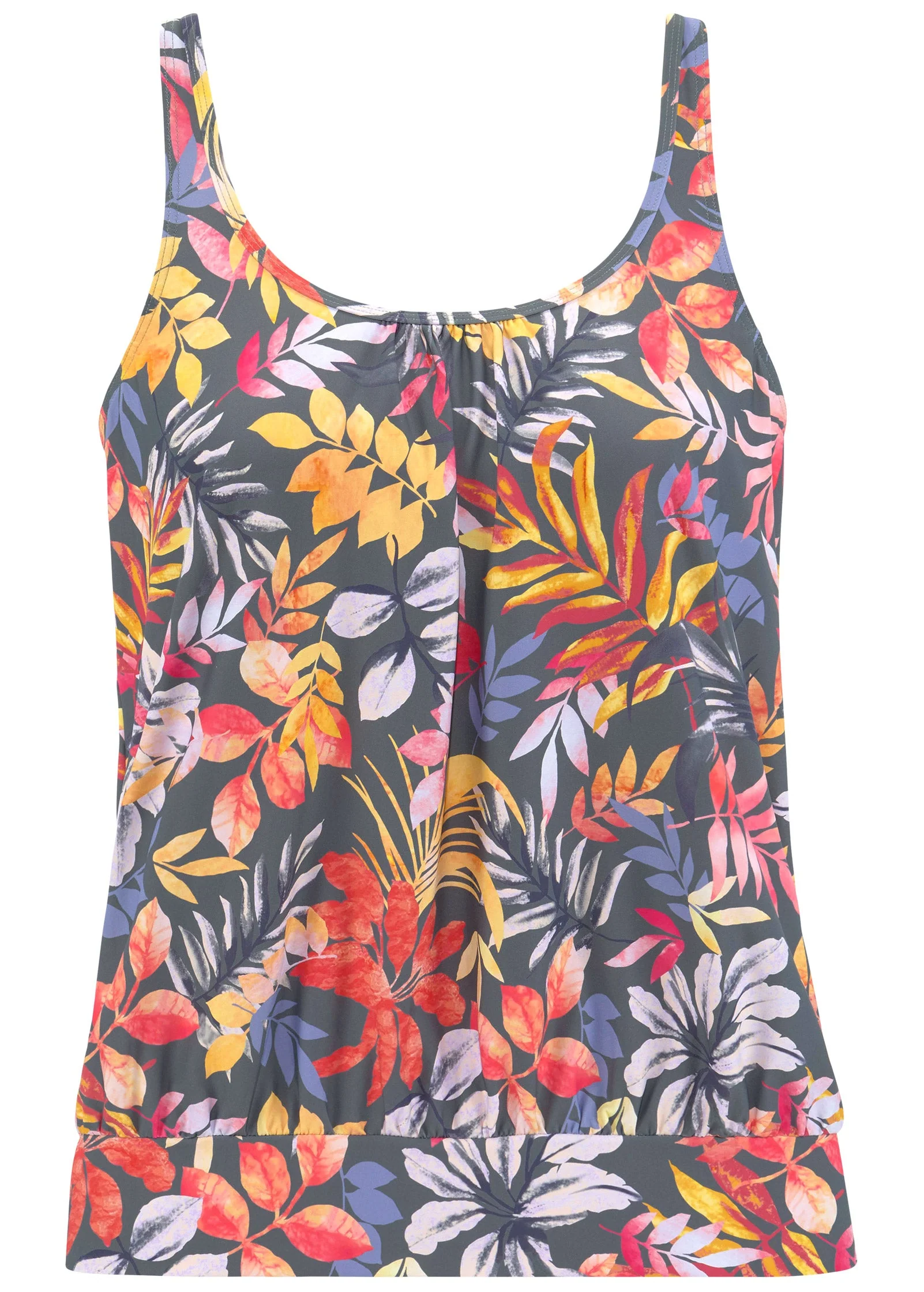 Tankini Top - Grey Floral - Image 2
