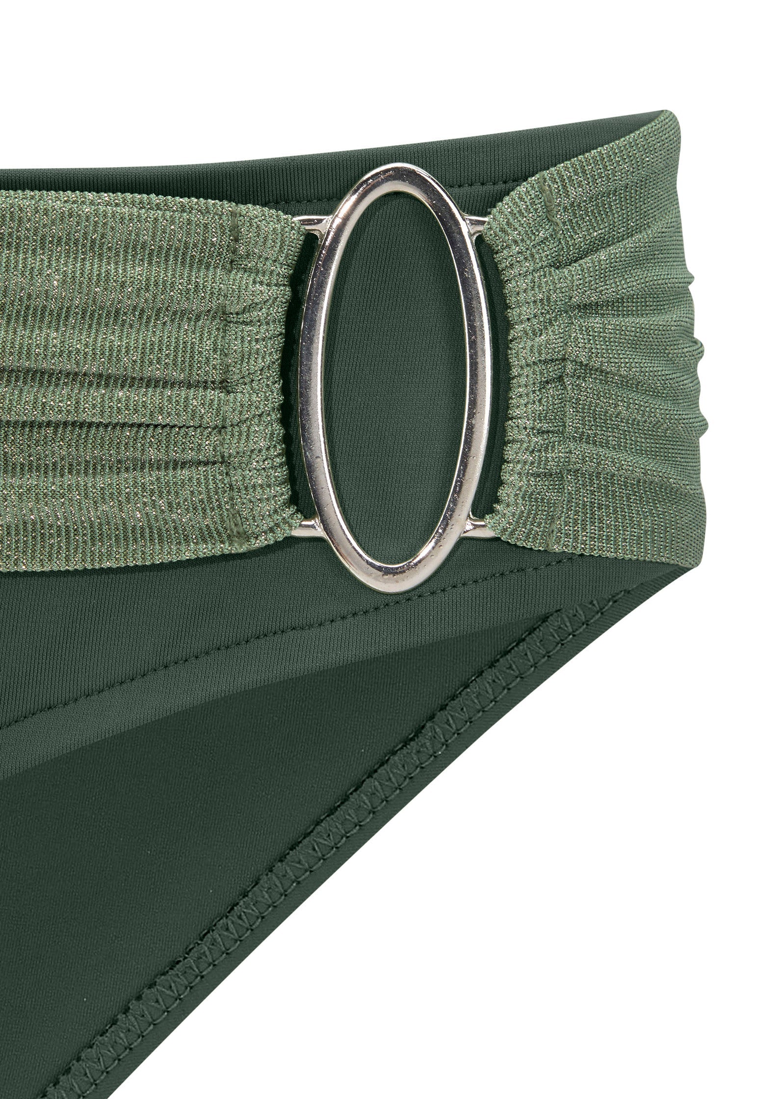 Ring Low-Rise Bikini Bottom - Olive Green Multi - Image 2