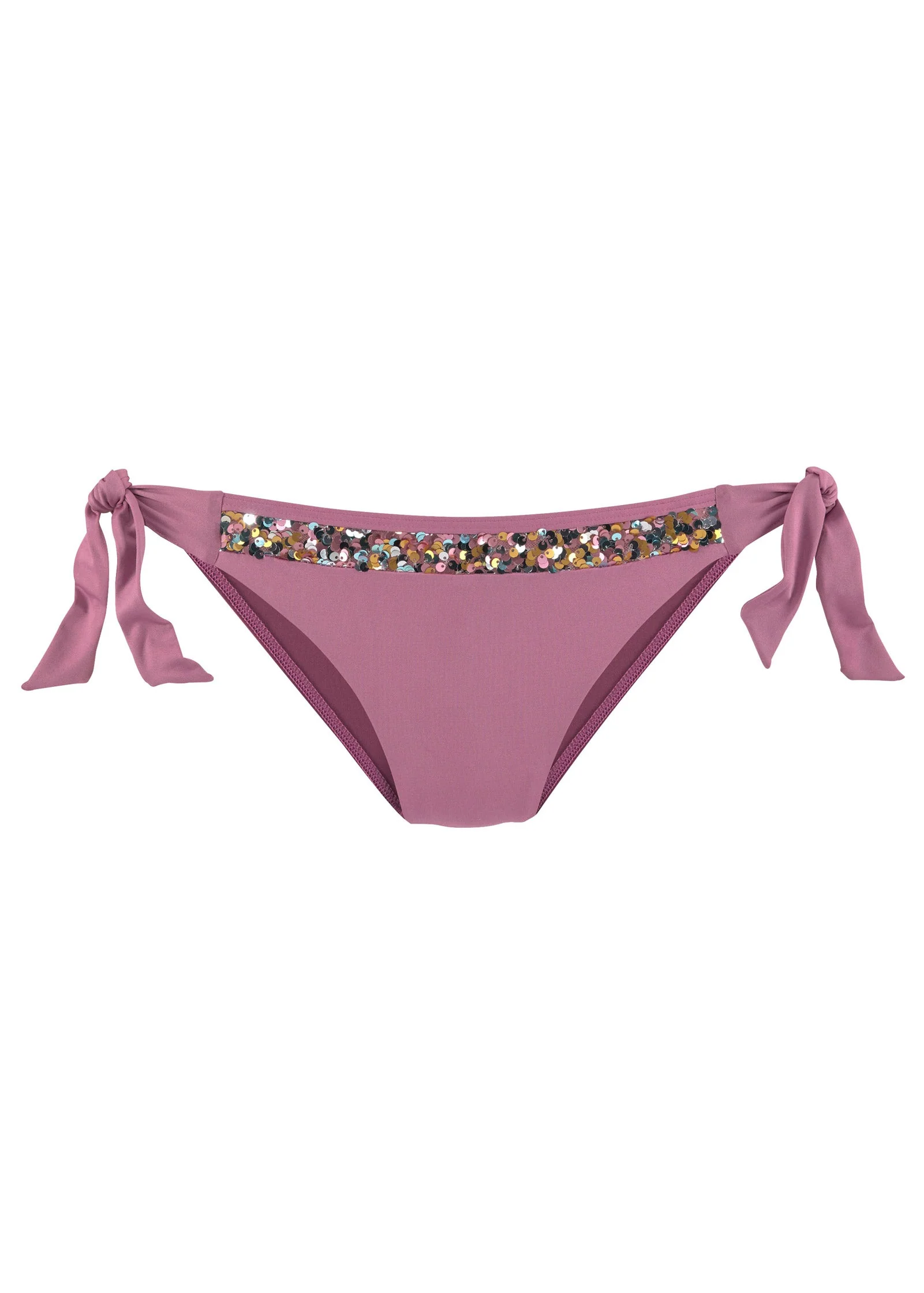 Sequin Tie Side Moderate Bottom - Pink Multi - Image 5