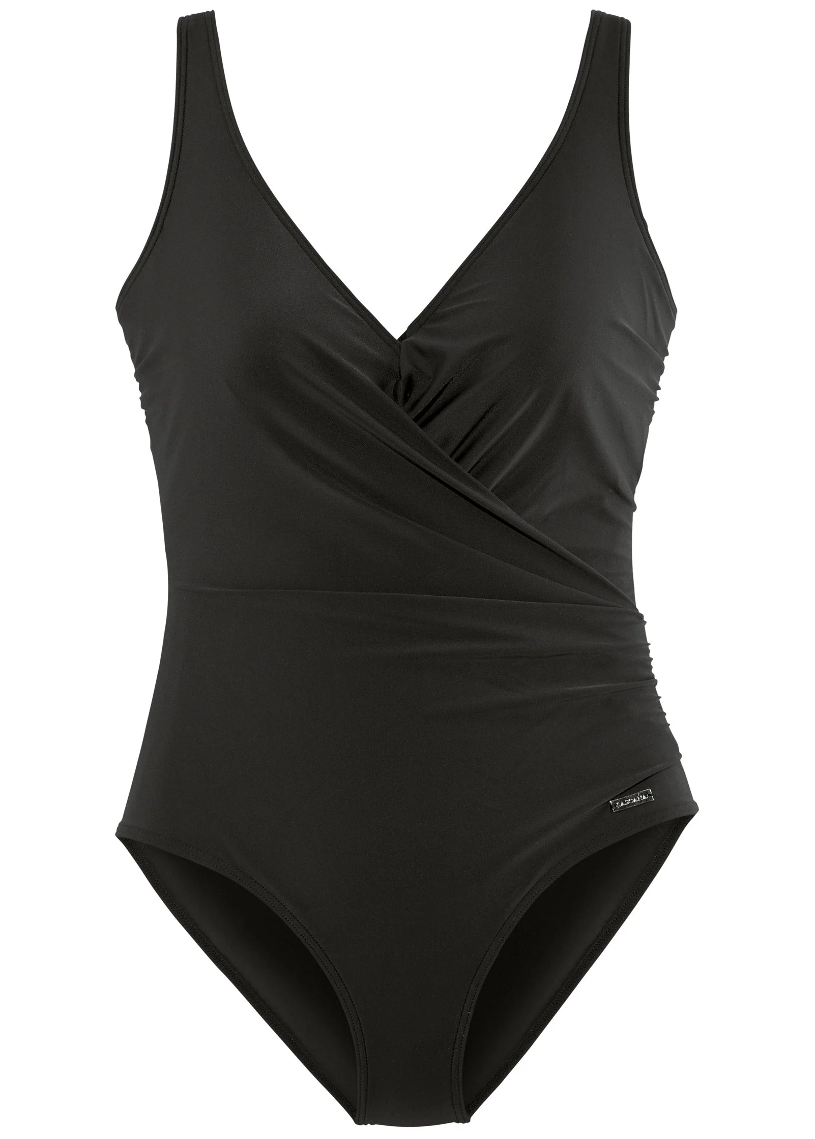 V-Neck One Piece - Black - Image 3