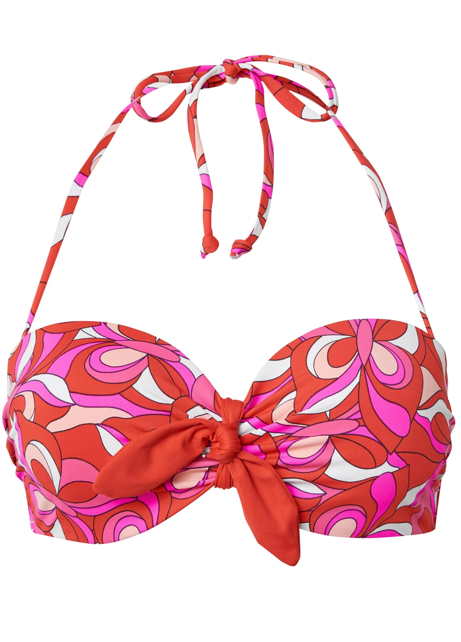 Underwire Bandeau Top - Monarch Reds - Image 3