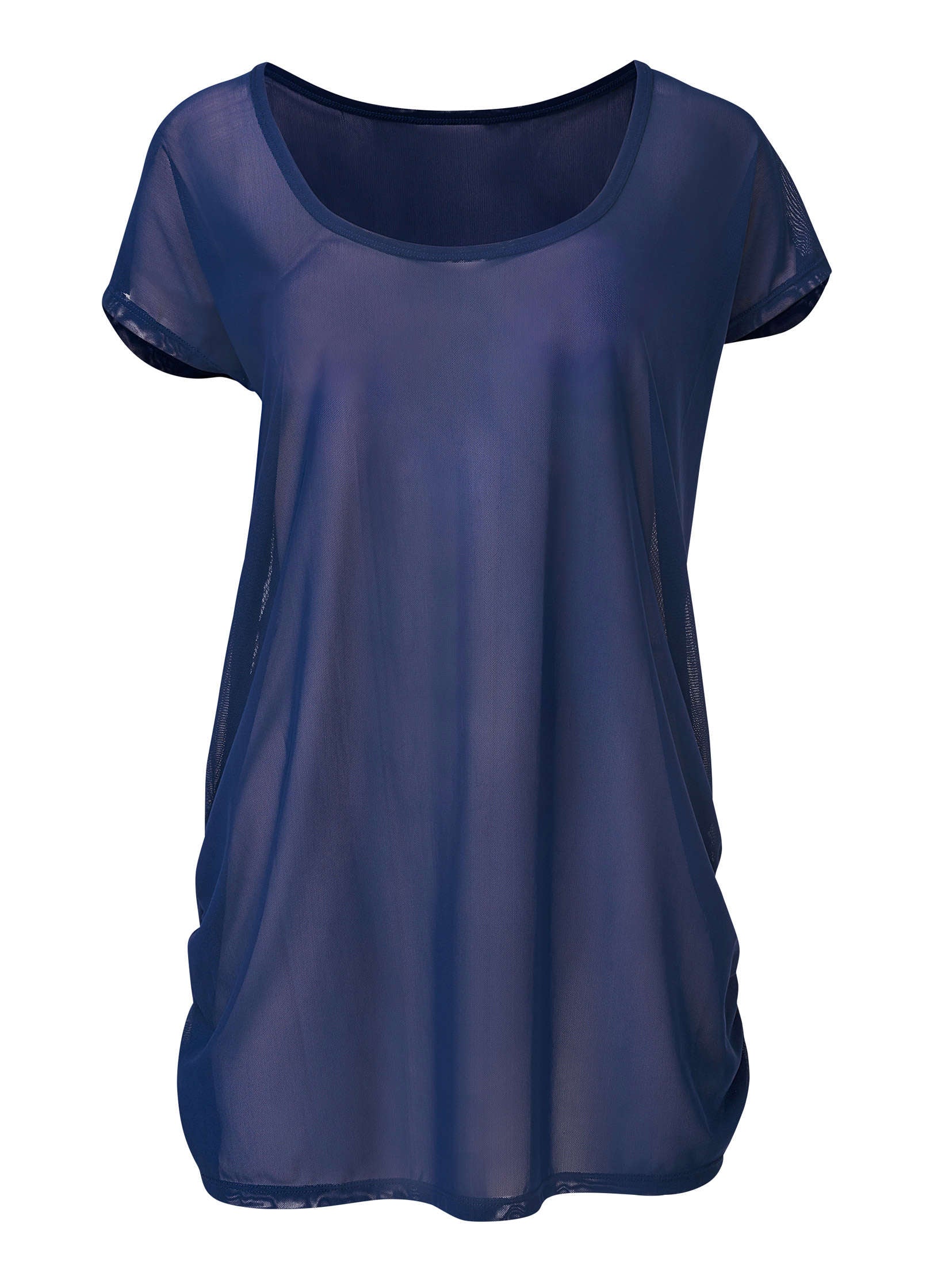 Relaxed Tunic Cover-Up - Ultramarine Blue - Image 4