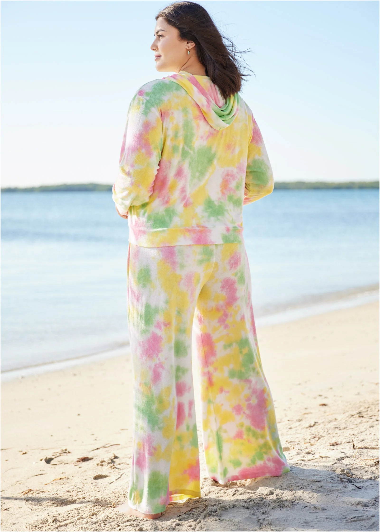 Zip-Front Terry Hoodie - Tie Dye Oh My - Image 5