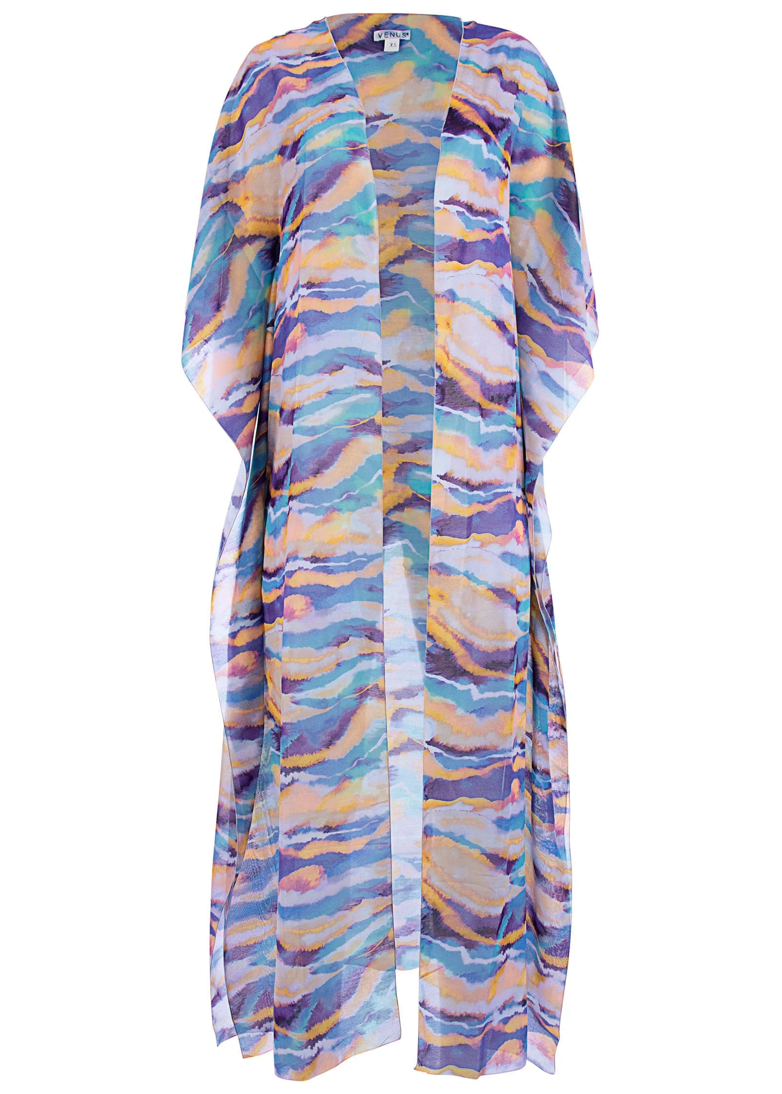 Long Kimono Cover-Up - Rip Tide - Image 3