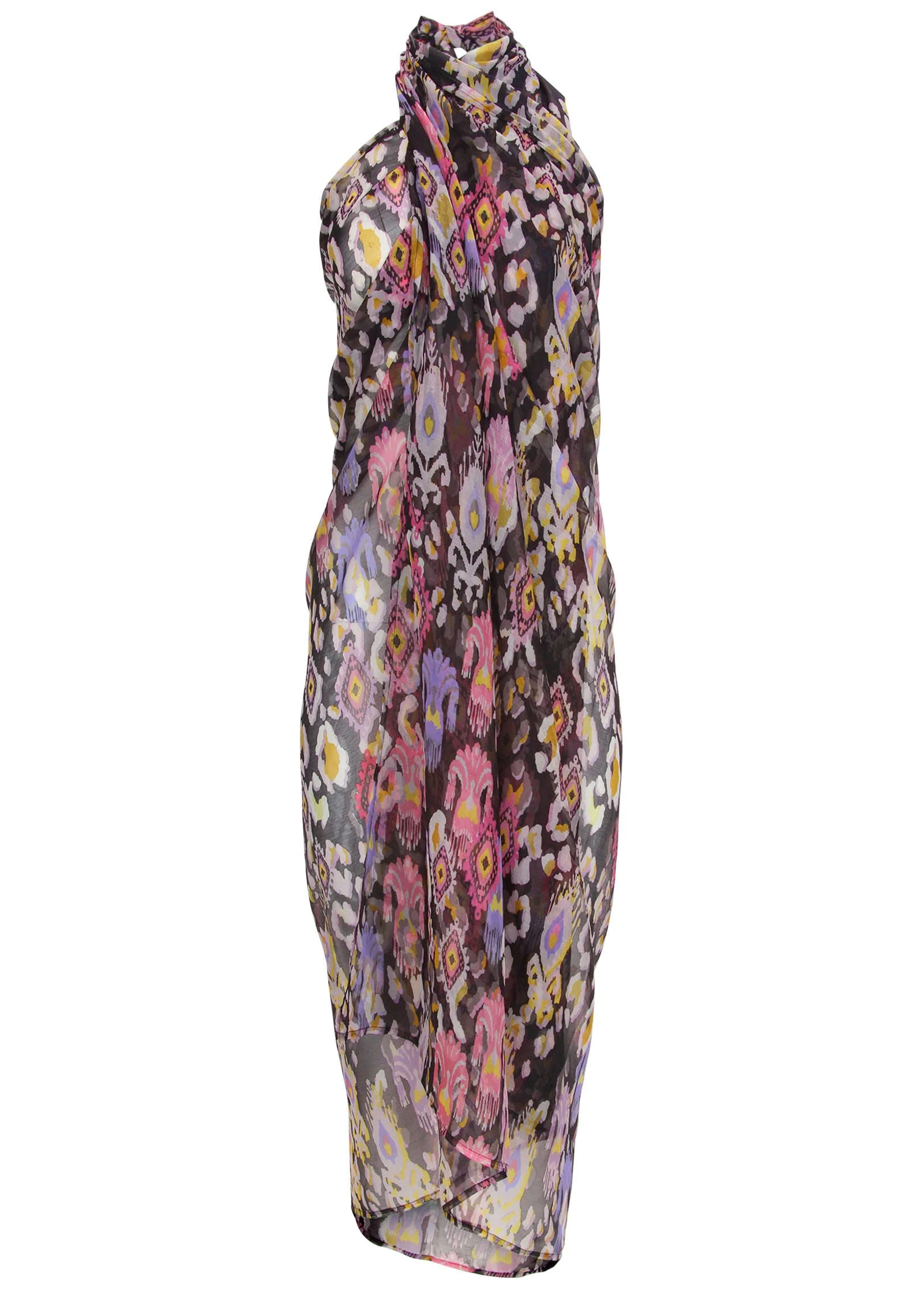 Pareo Cover-Up - Desert Ikat Black - Image 4