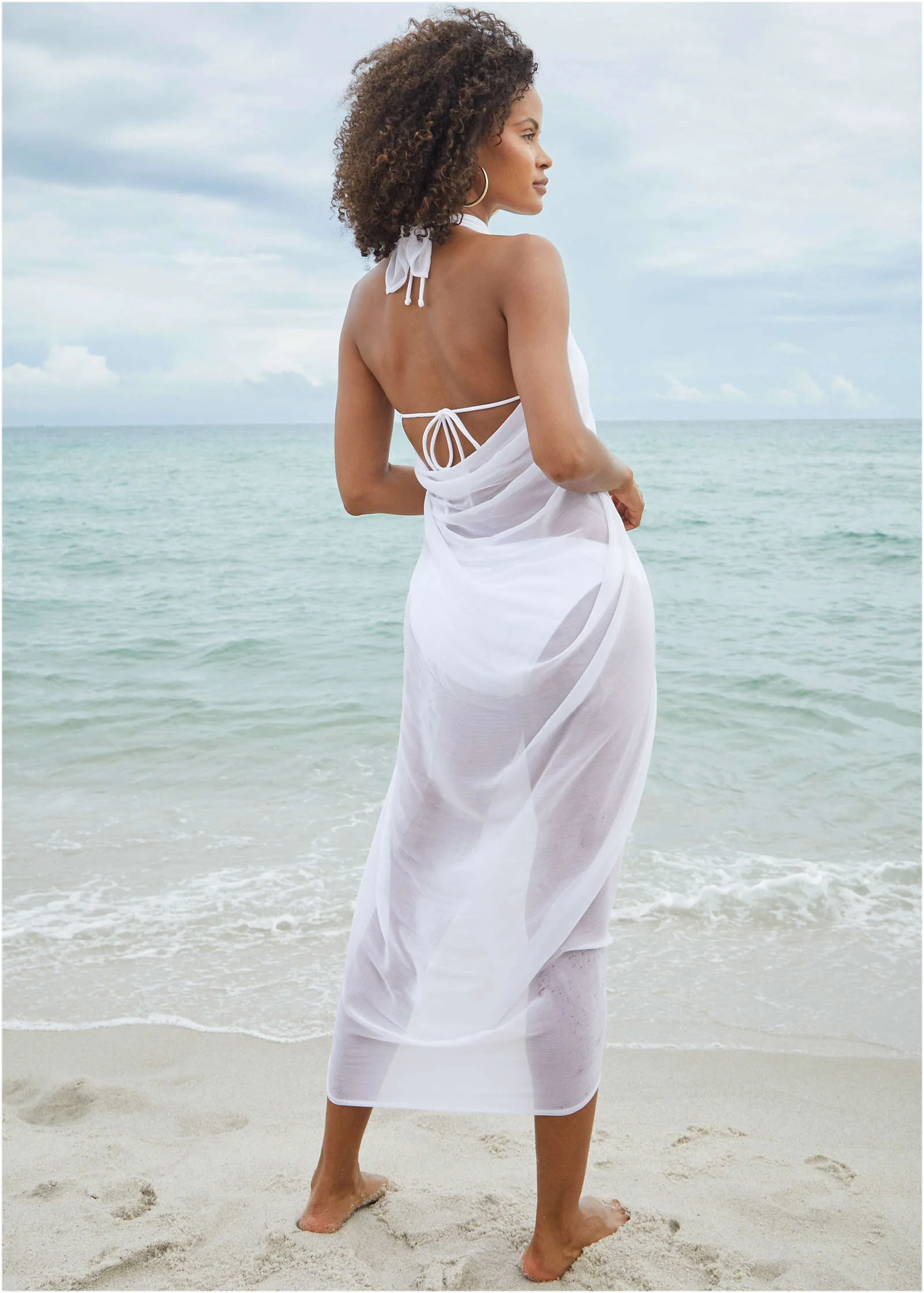 Pareo Cover-Up - Pearl White - Image 3