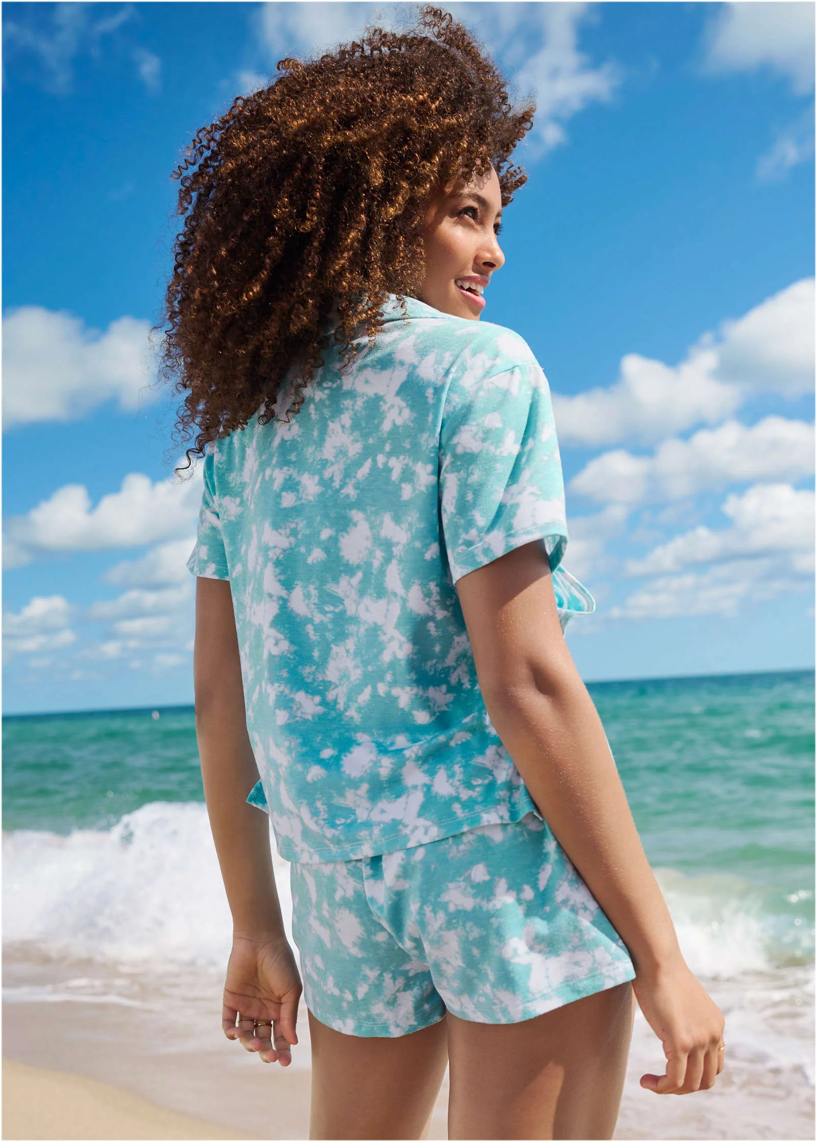 Terry Cover-Up Short - Rip Current - Image 2
