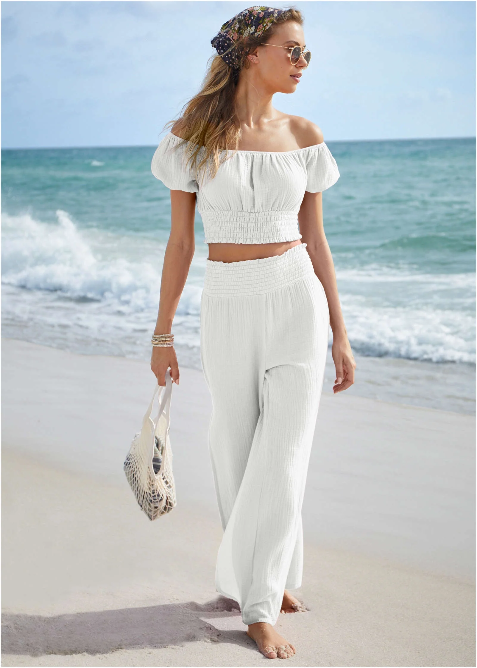 Off The Shoulder Cover-Up - White