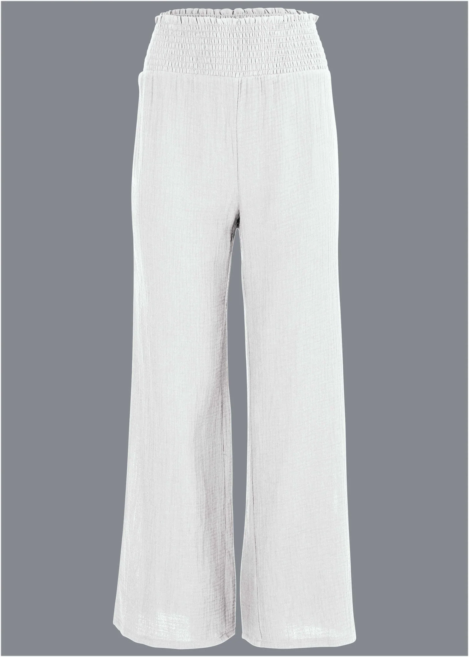 Slit Cover-Up Pants - White - Image 3