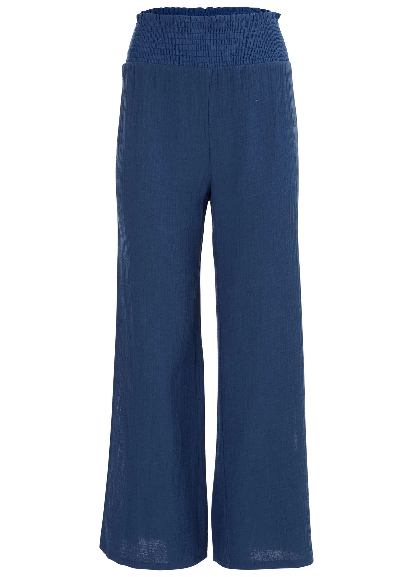 Slit Cover-Up Pants - Ultramarine Blue - Image 3