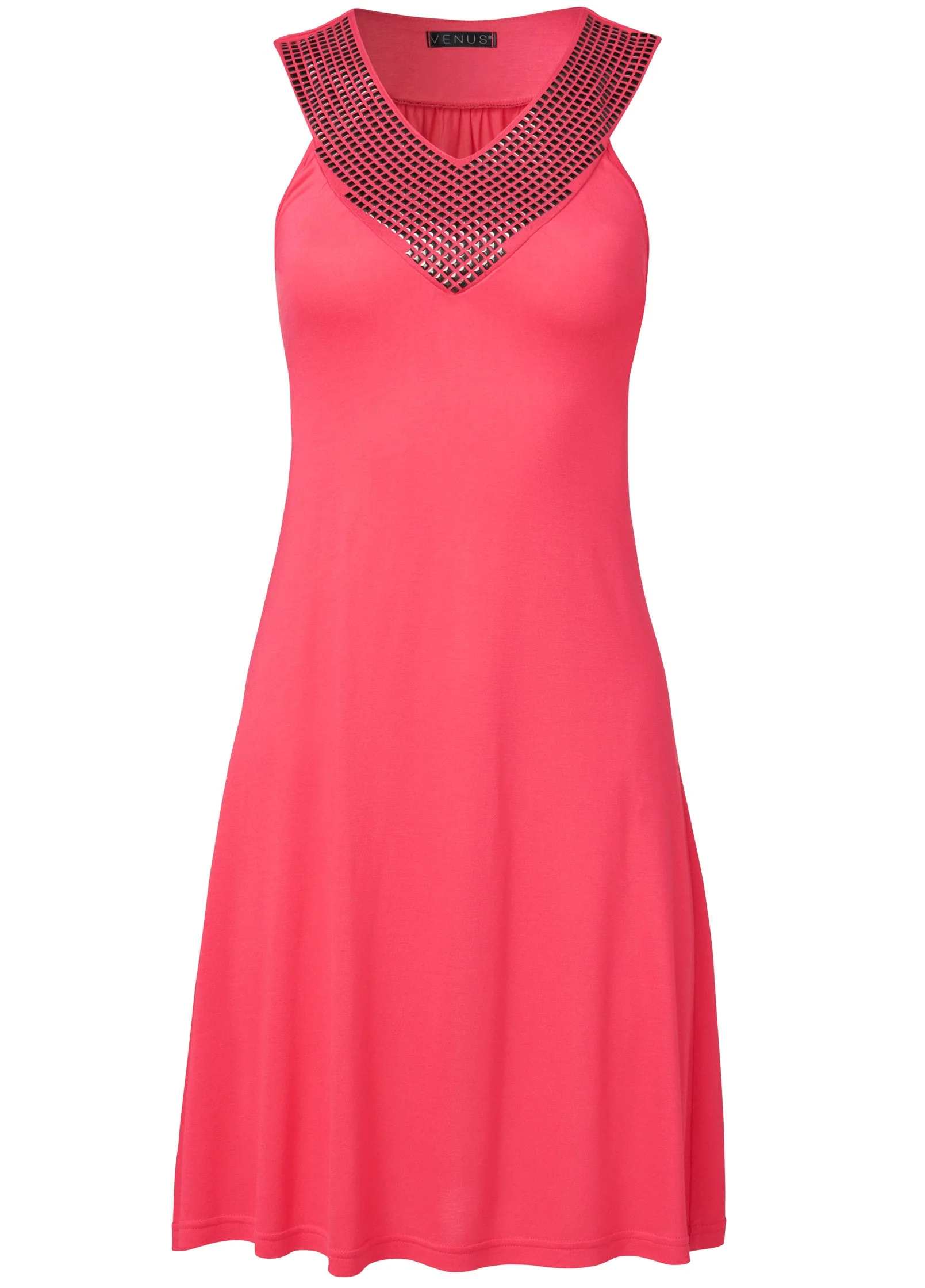 Nailhead Collar Cover-Up - Sunset Pink - Image 4