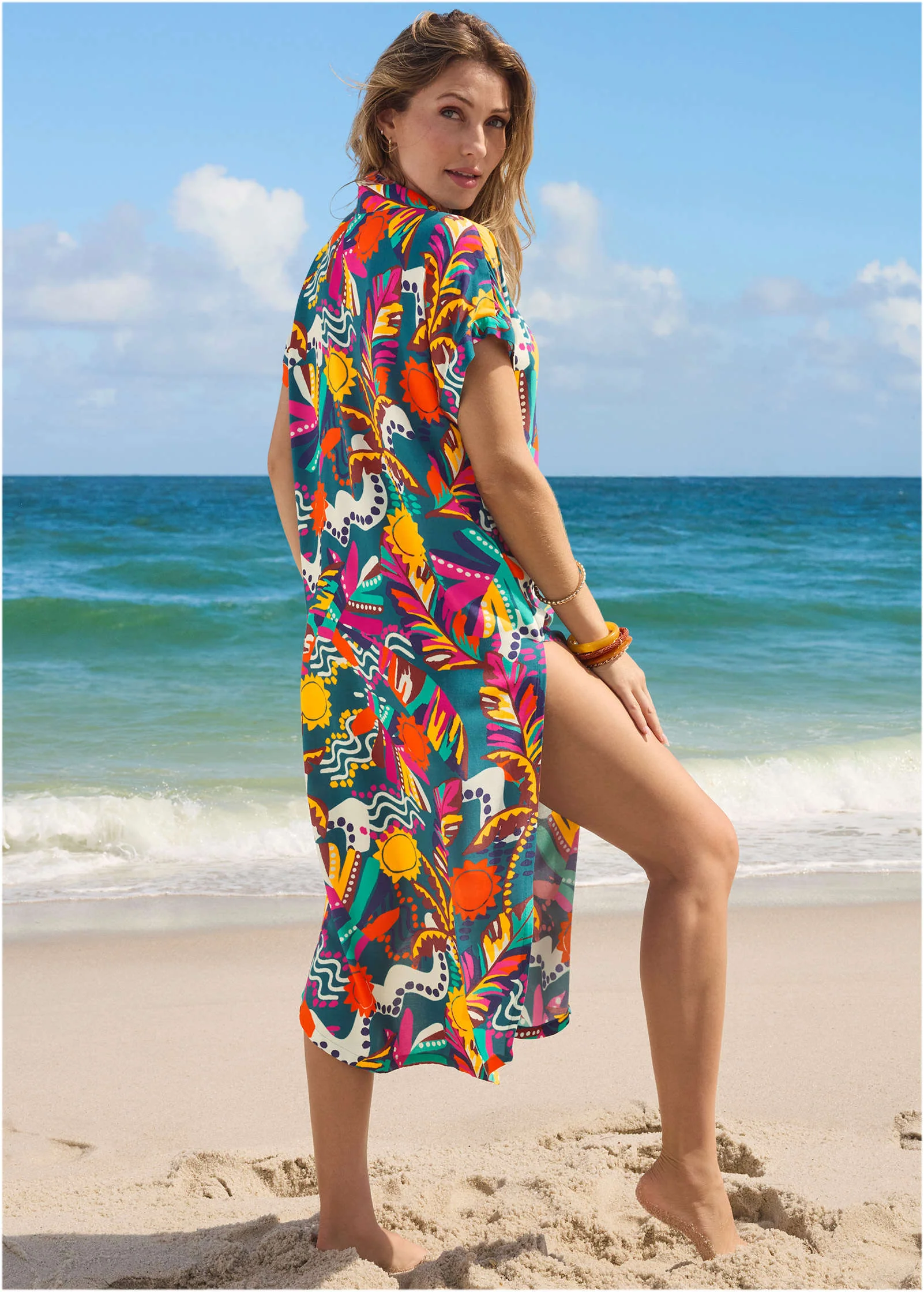 Maxi Button Down - Retro Chicka Boom - Image 2