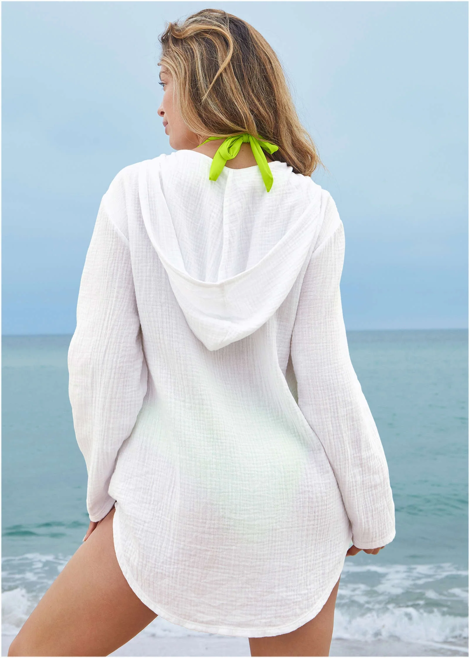 Pack And Go Hoodie - White - Image 2