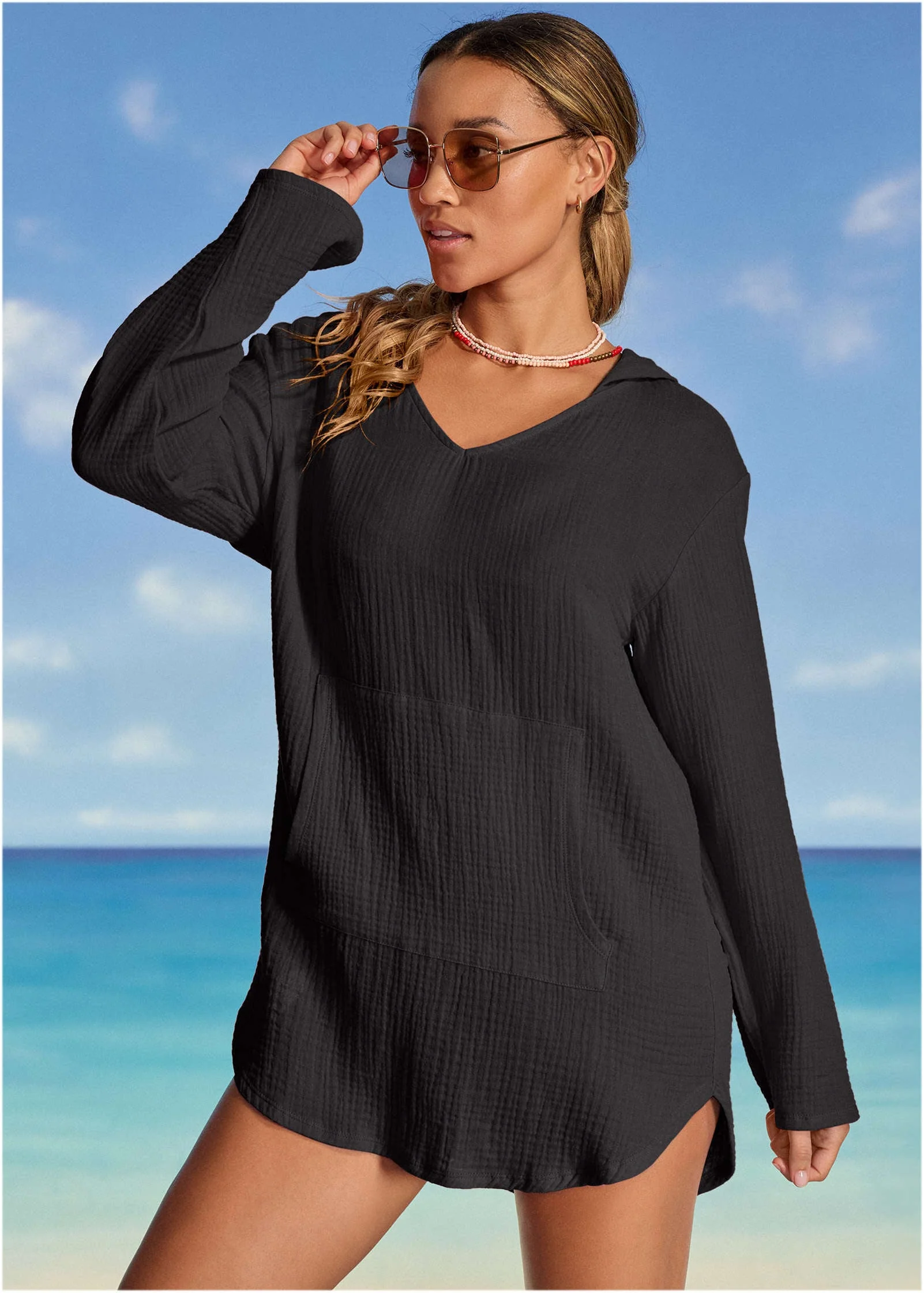 Pack And Go Hoodie - Jet Black