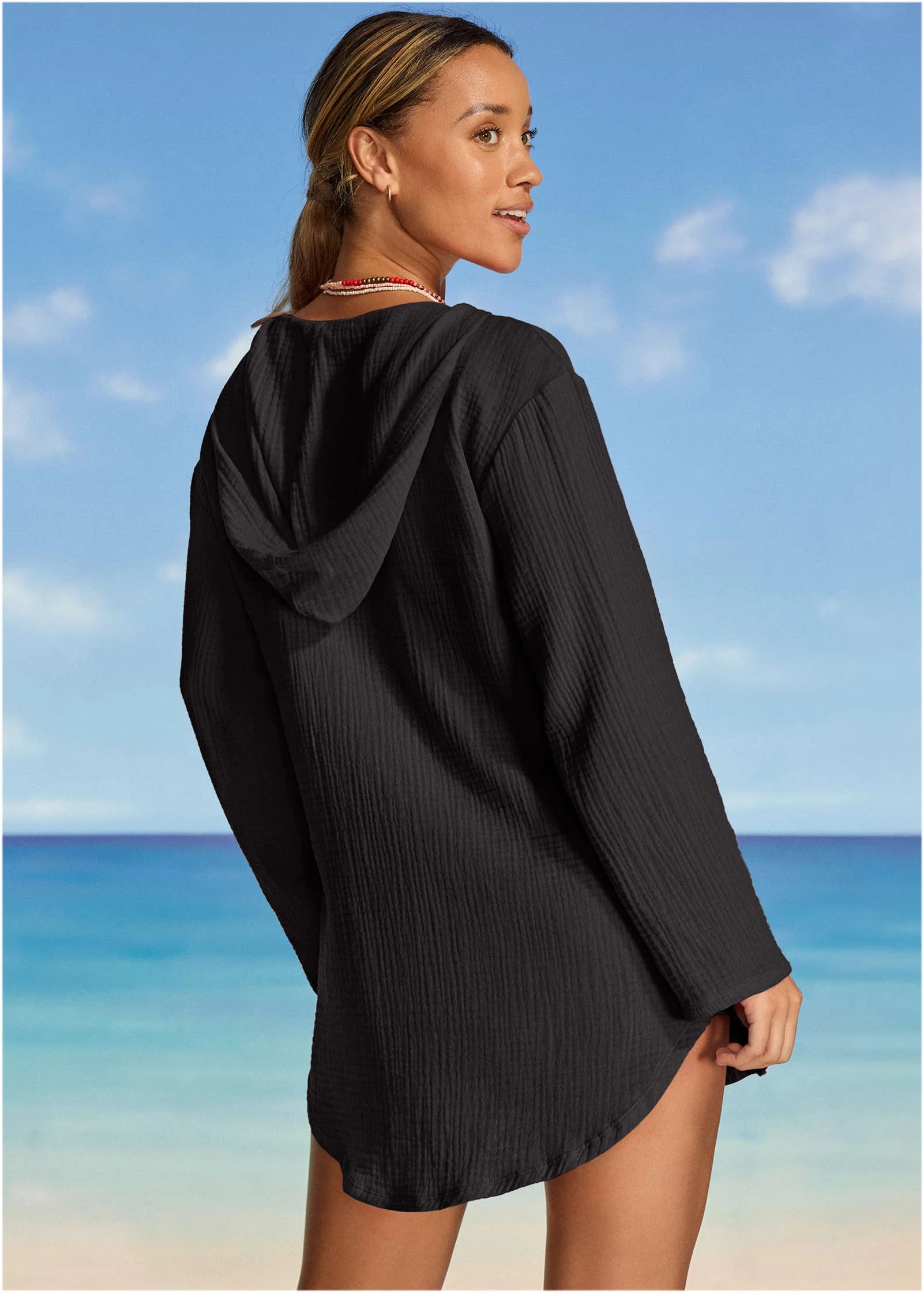 Pack And Go Hoodie - Jet Black - Image 2