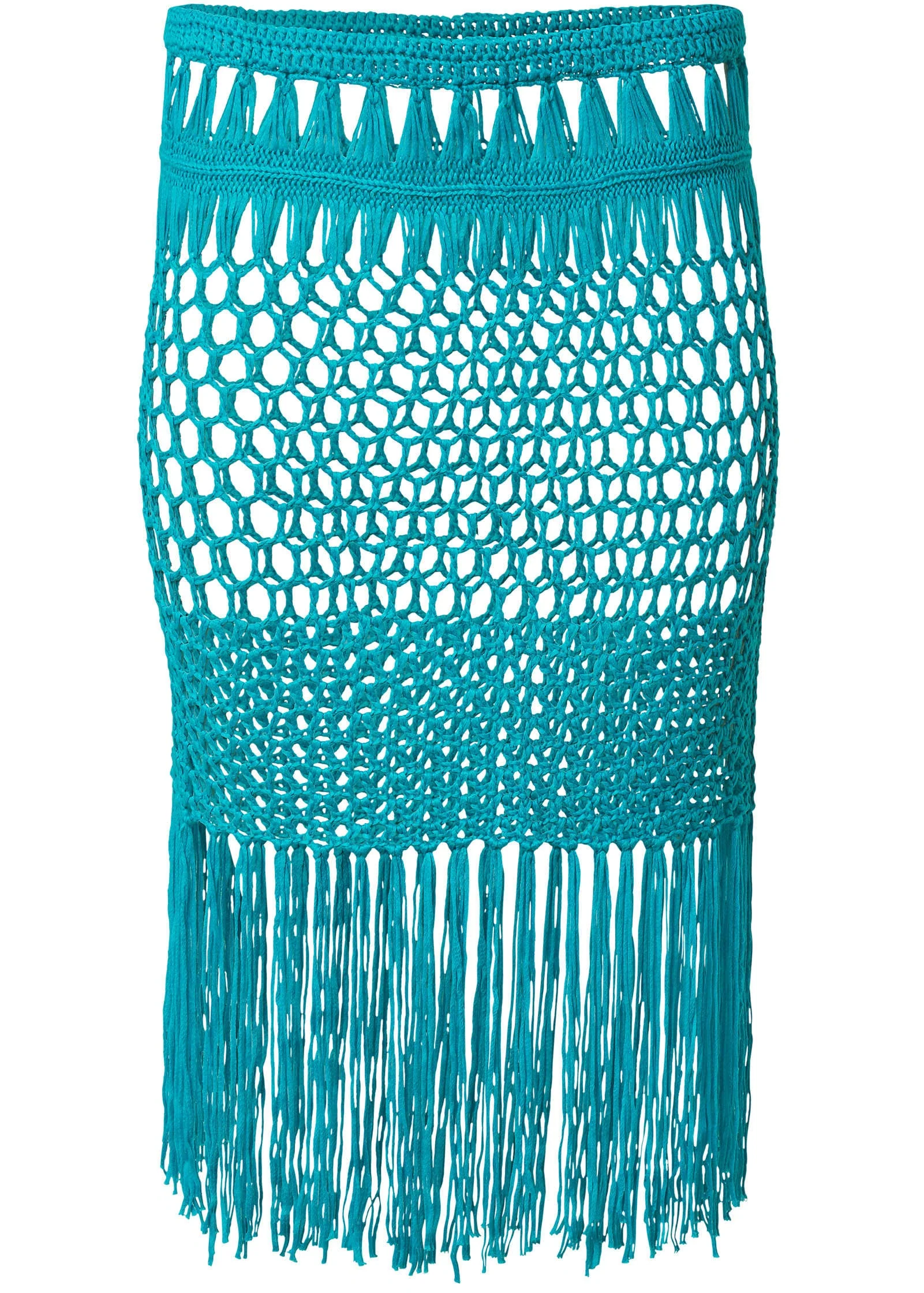 Fringe Mini Skirt - Aqua Reef - Image 3