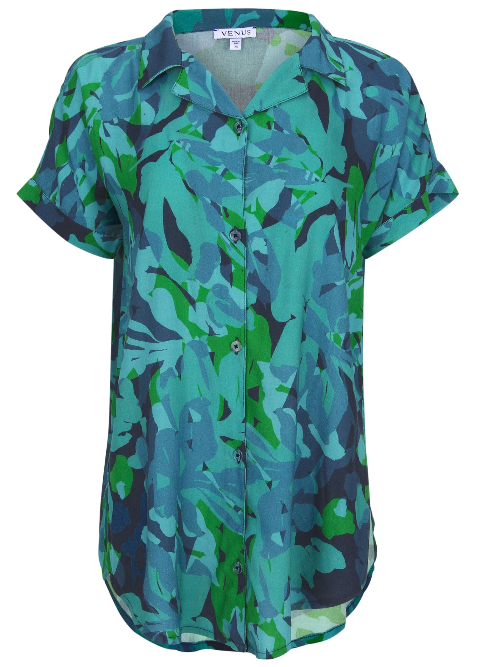 Beach Button Down Shirt - Desert Floral Blue - Image 3