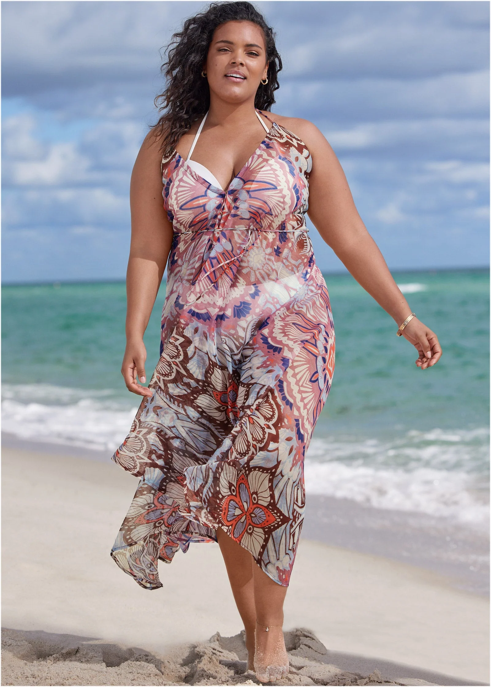 High-Low Cover-Up Dress - Summer Sands - Image 4