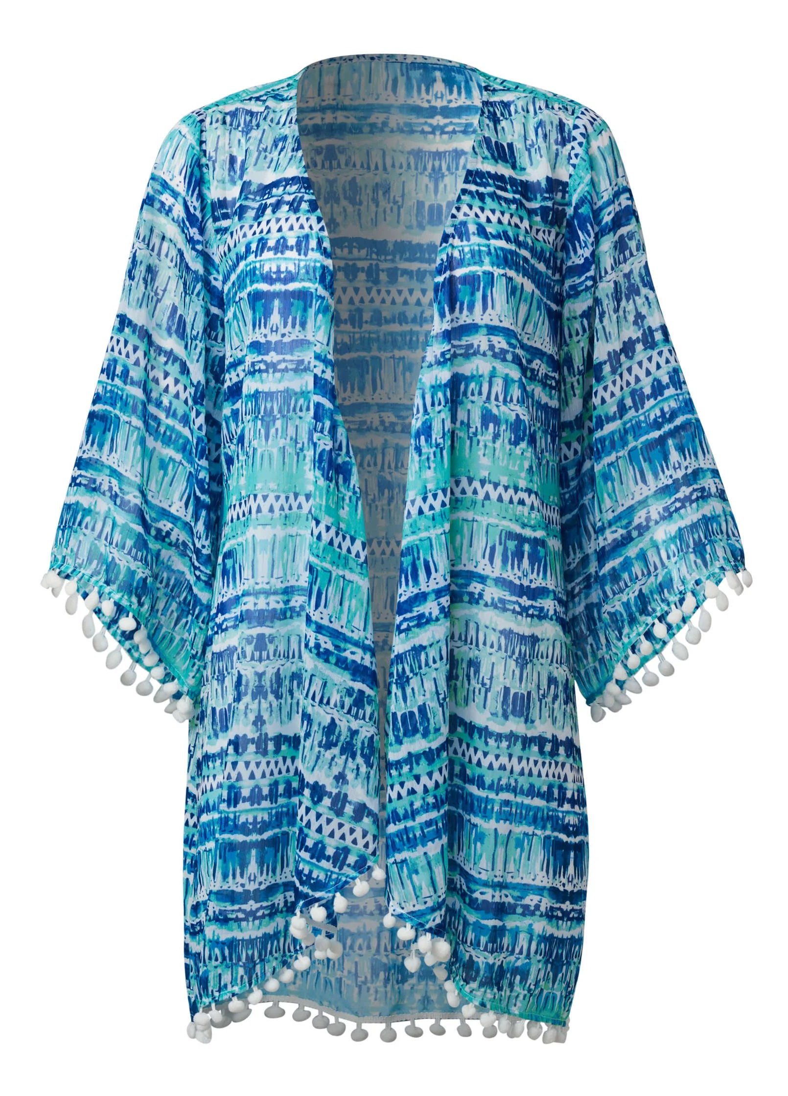 Tassel Wrap Cover-Up - Beach Cove - Image 5