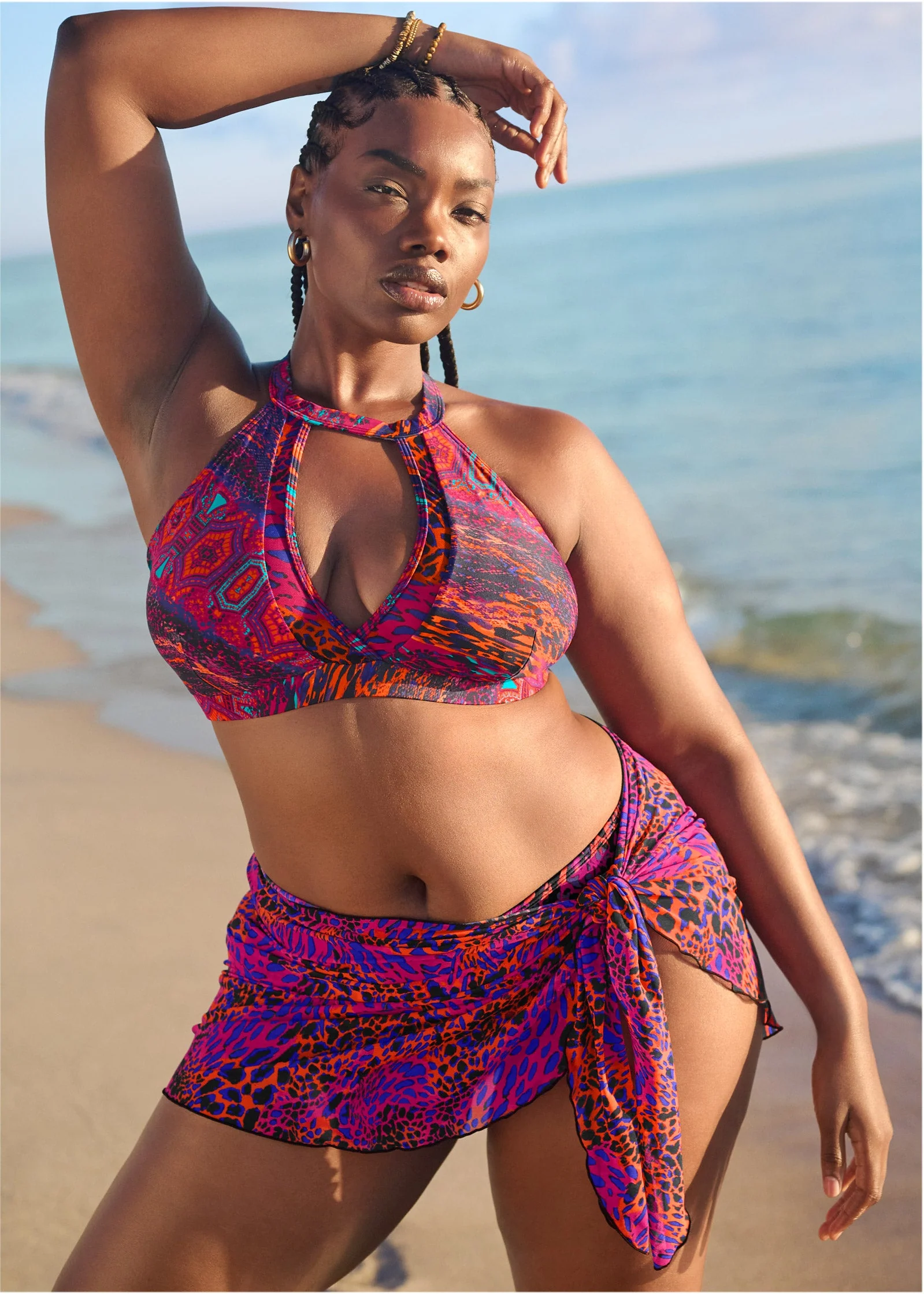 Mesh Wrap Skirt - Seaside Voyager - Image 4
