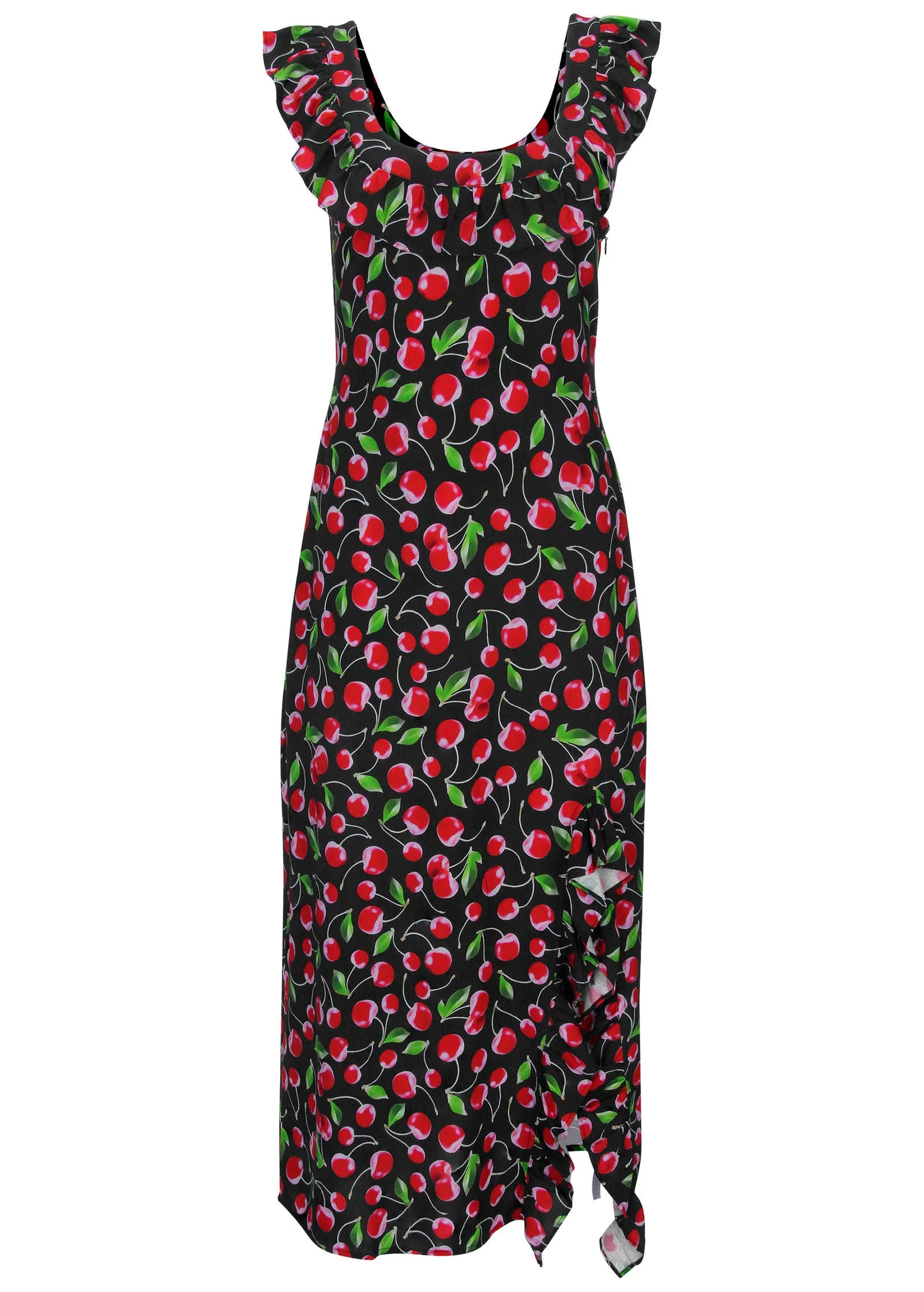 Ruffle Maxi Dress - Very Cherry - Image 4