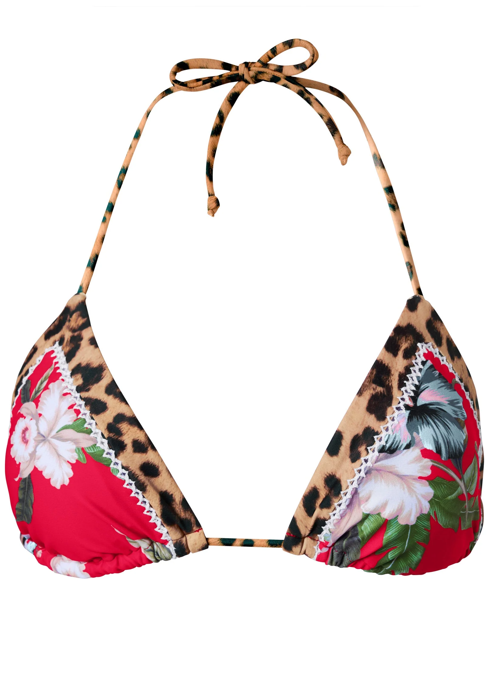 Hamptons Diamond Stitch Triangle Top - Tula Floral - Image 3