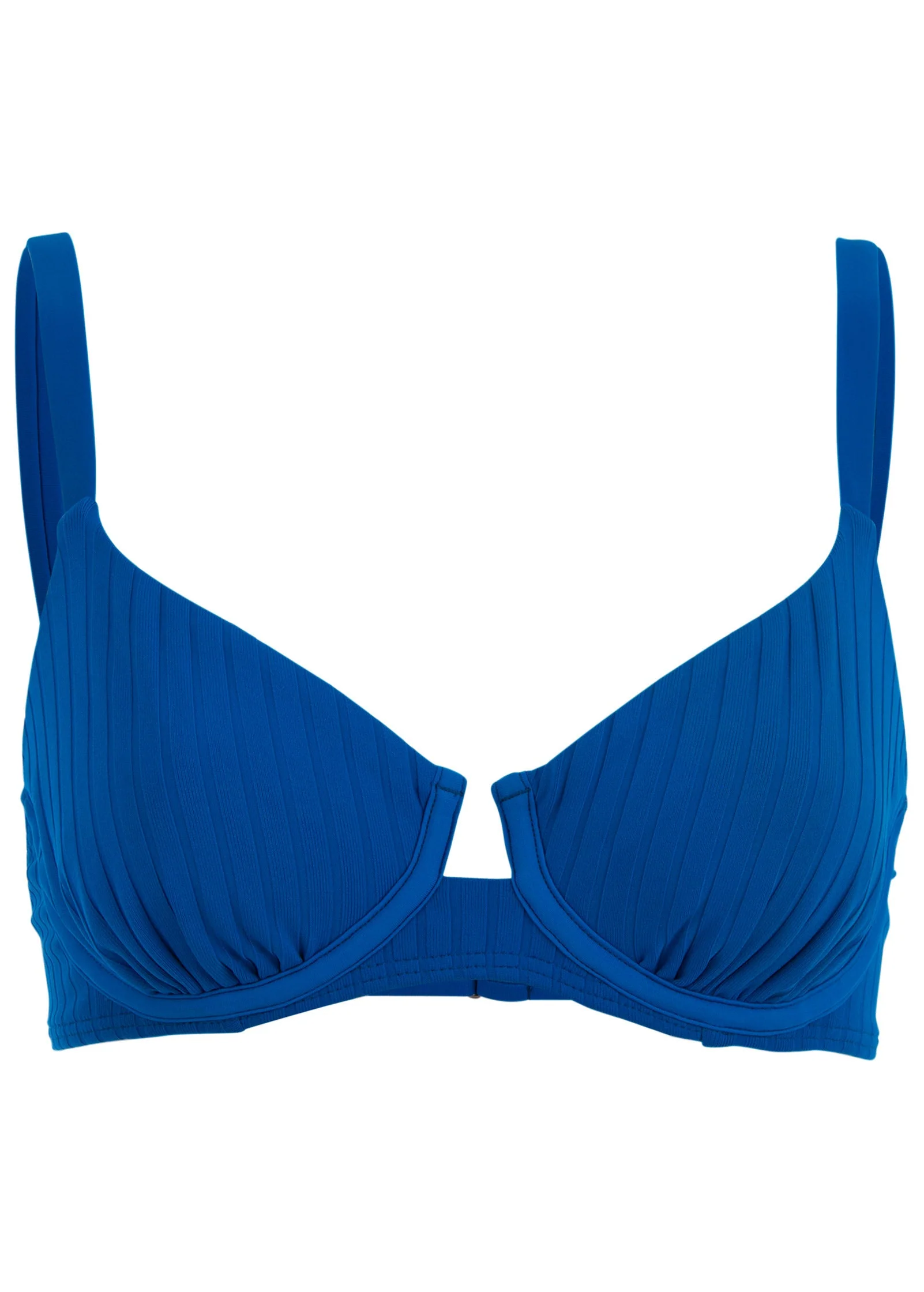 Superrib Underwire Top - Blue - Image 3