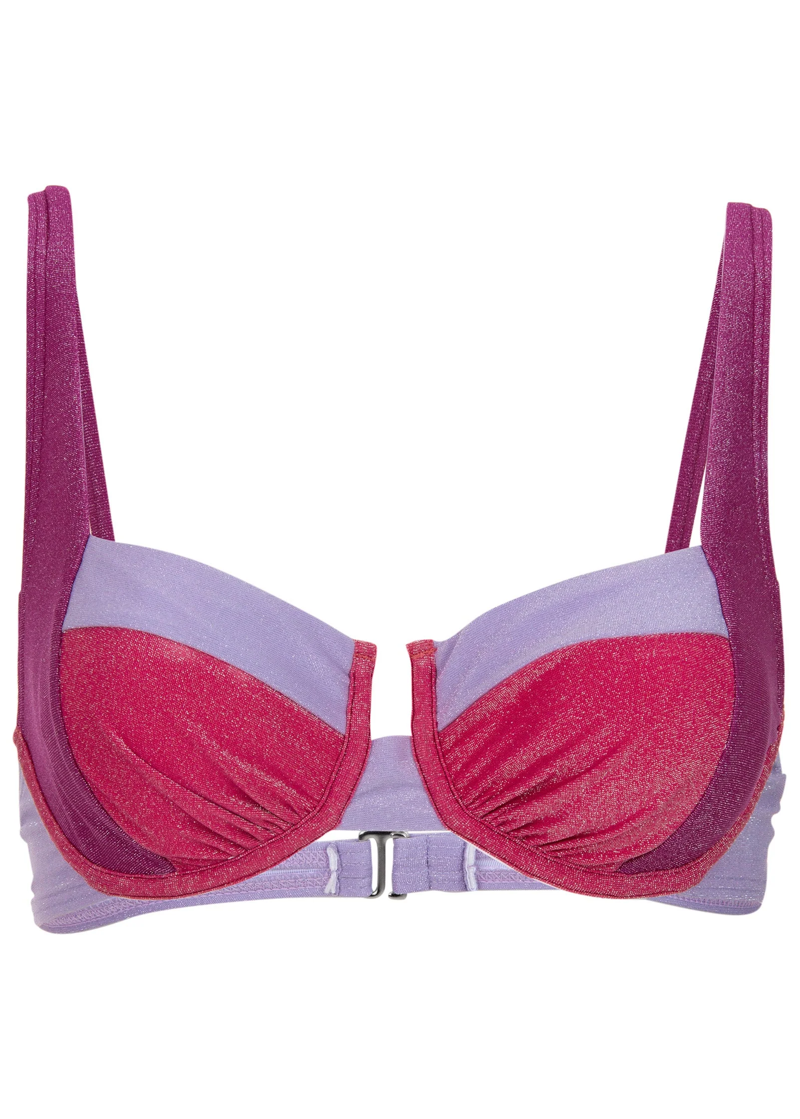 Color Block Underwire Top - Pink Aurora - Image 3