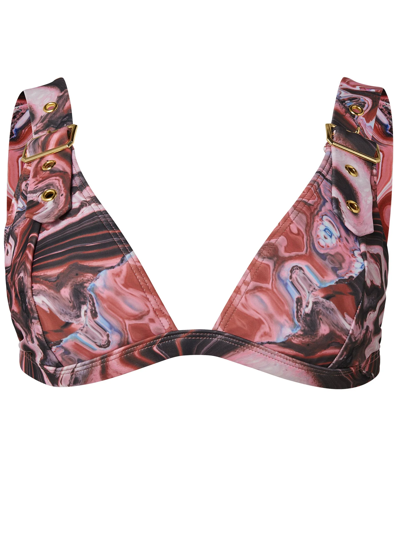 Jet Set Belted Triangle Top - Vivid Geode - Image 3