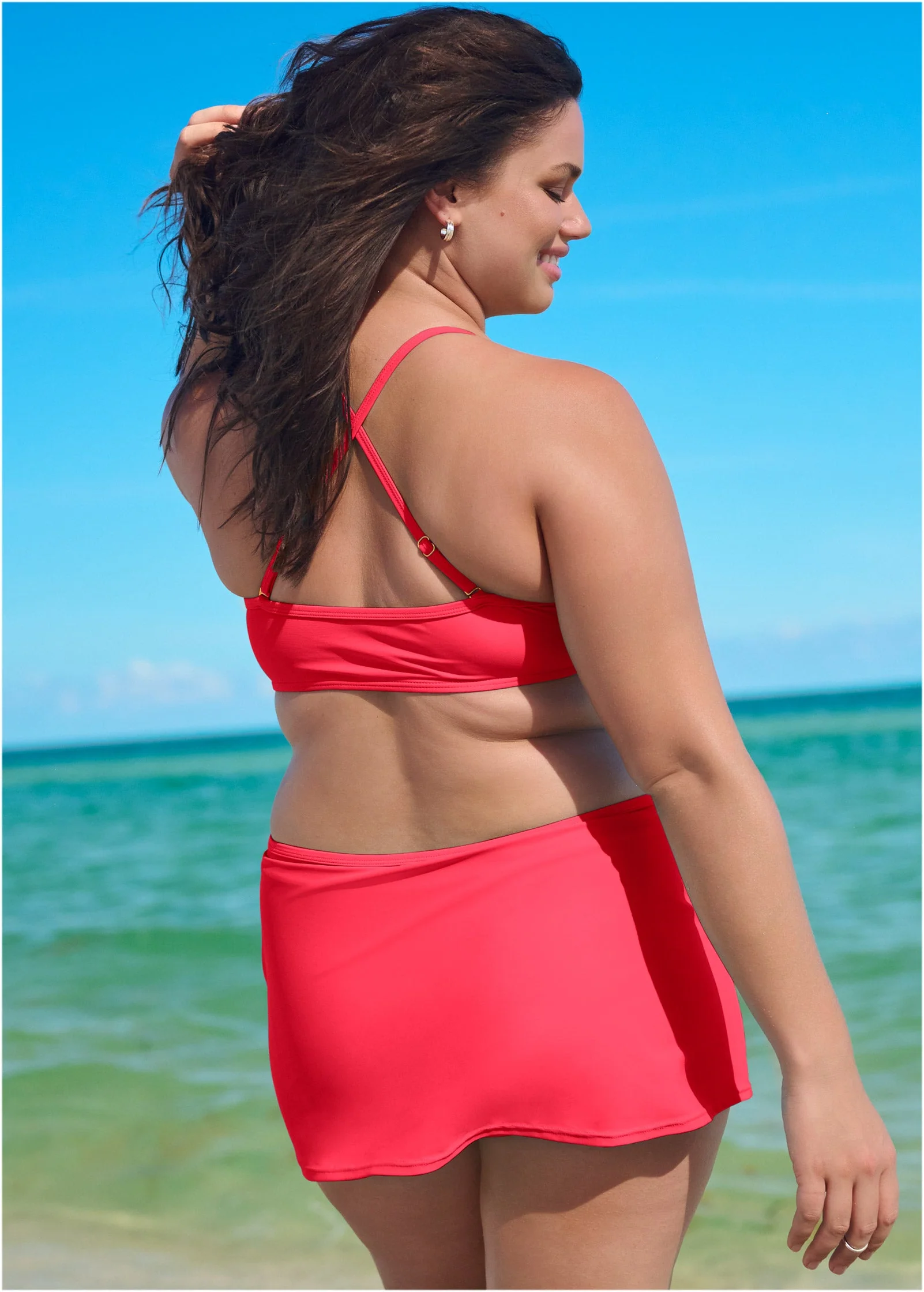 Scoop Neck Ring Top - Sweet Red - Image 4
